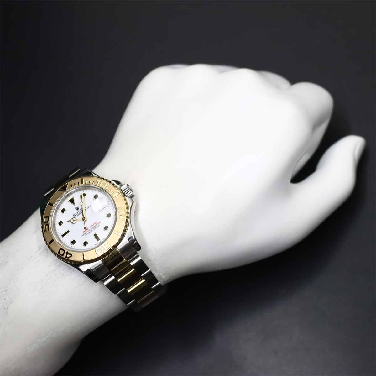 Yacht Master Roresol 16623 Serial Z 750 Yellow Gold Mens Watch