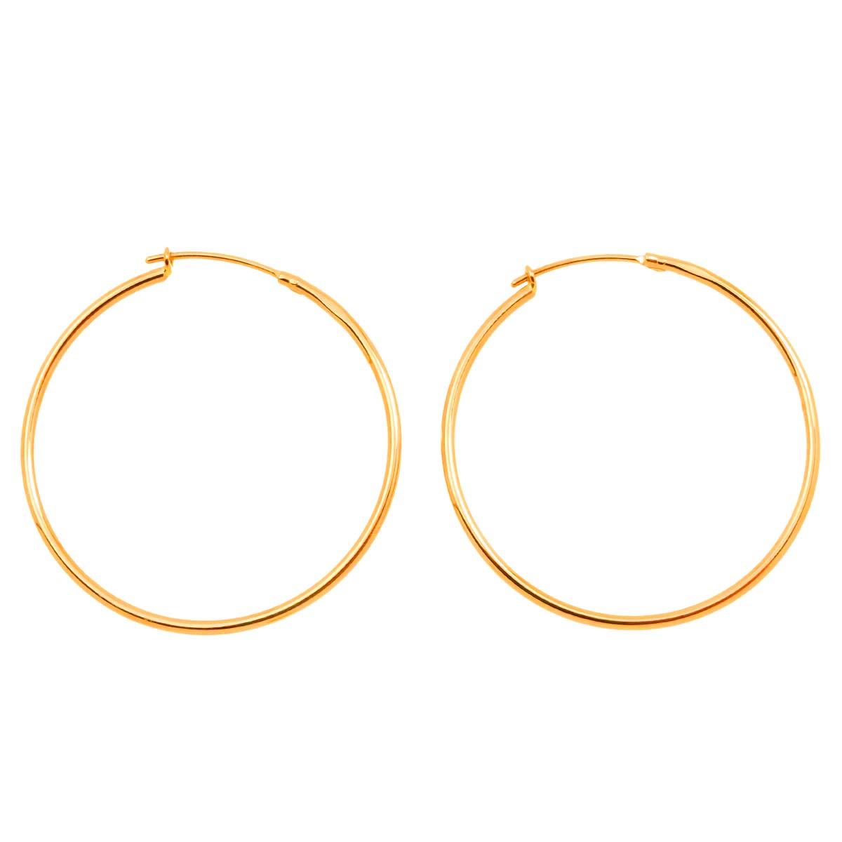 Earrings Pierced 18K K18 YG Yellow Gold 750