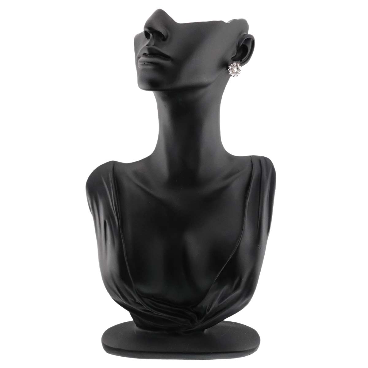 Baby Pearl 4.0mm Earrings Clip on 18K WG White Gold 750