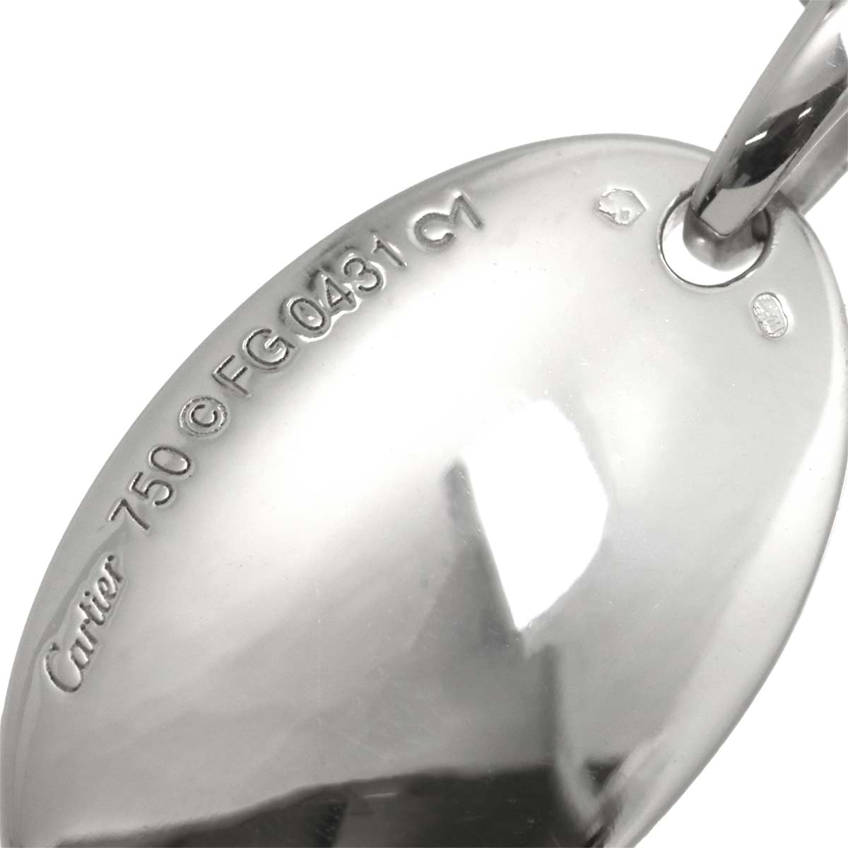 Happy birthday Necklace 18K White Gold 750