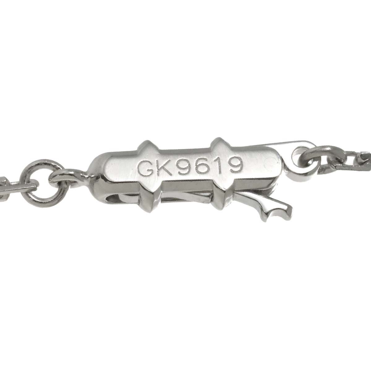 Happy birthday Necklace 18K White Gold 750