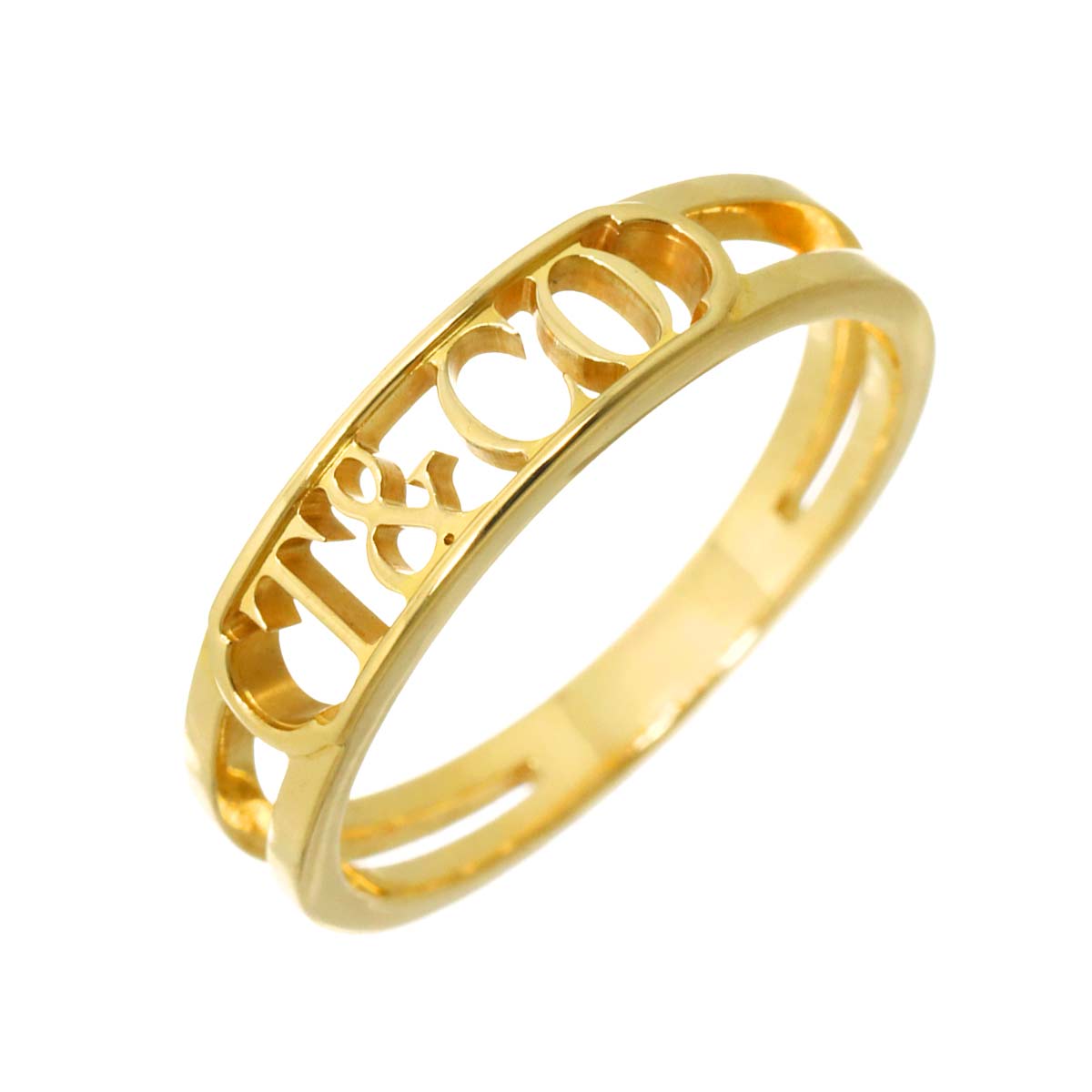 Logo Ring 18K Yellow Gold 750 size6.5-6.75(US)