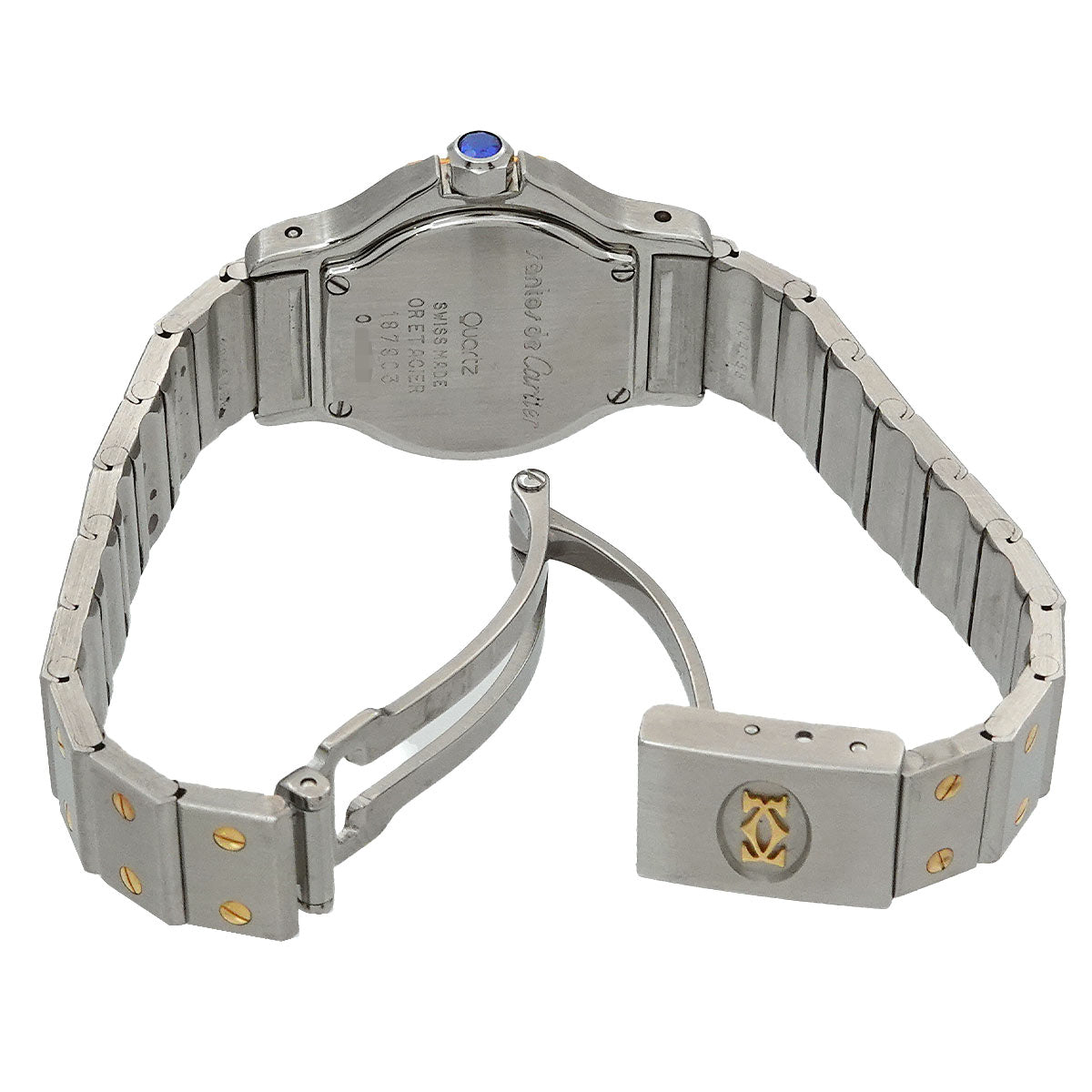 Santos Octagon SM W2001683 YG Quartz cream Dial Ladies