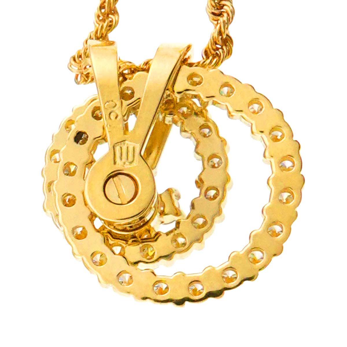 Diamond Necklace 18K Yellow Gold 750