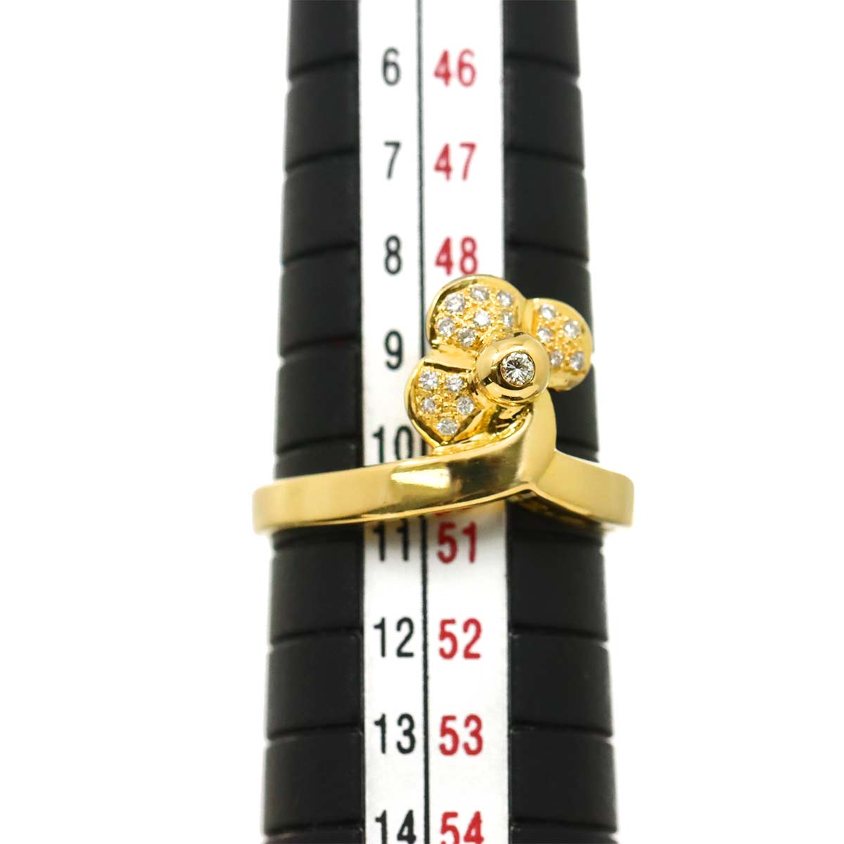 Diamond Ring 18K YG 750 Size5.5-5.75(US)