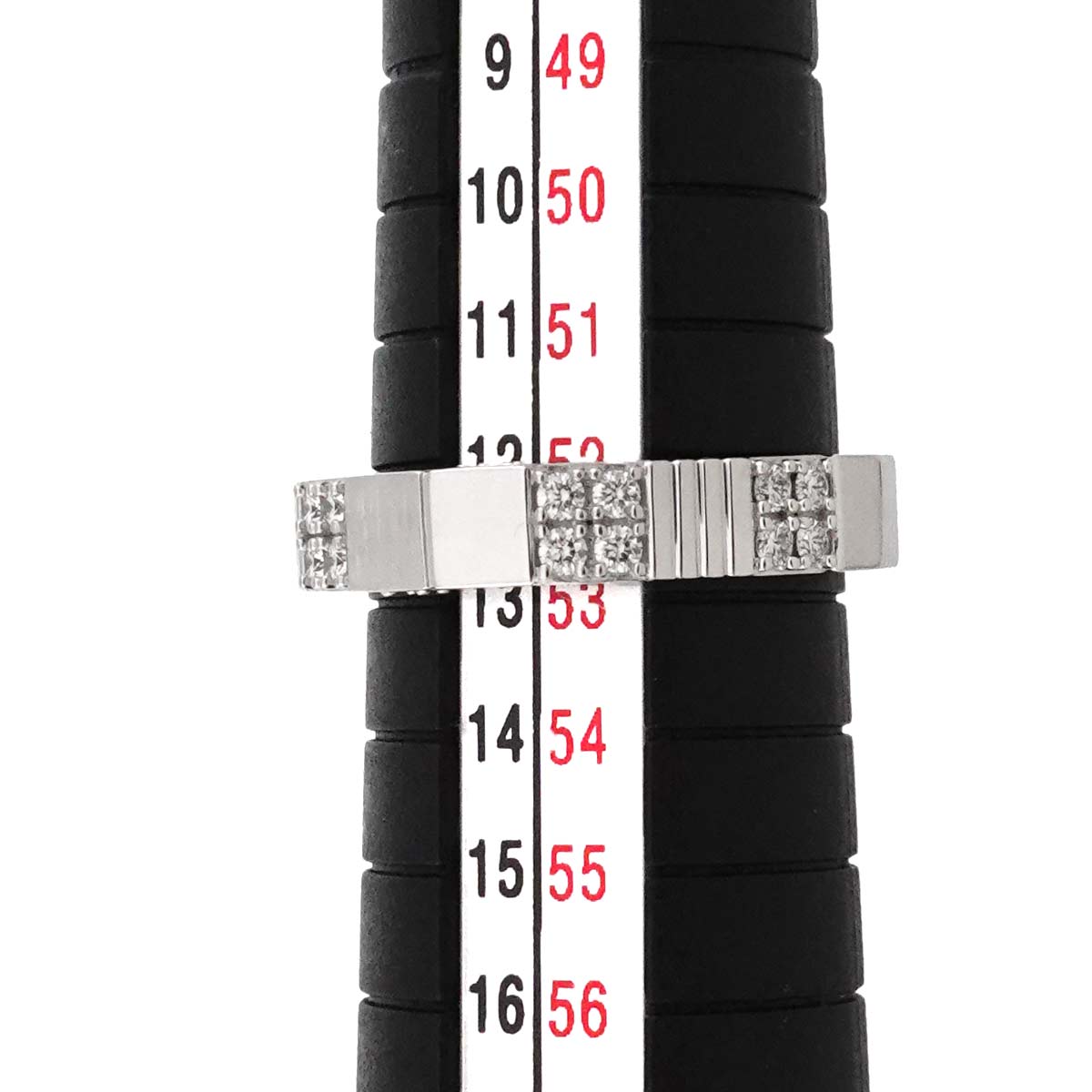 Diamond 0.19ct Ring 18K White Gold 750 Size6-6.25(US)