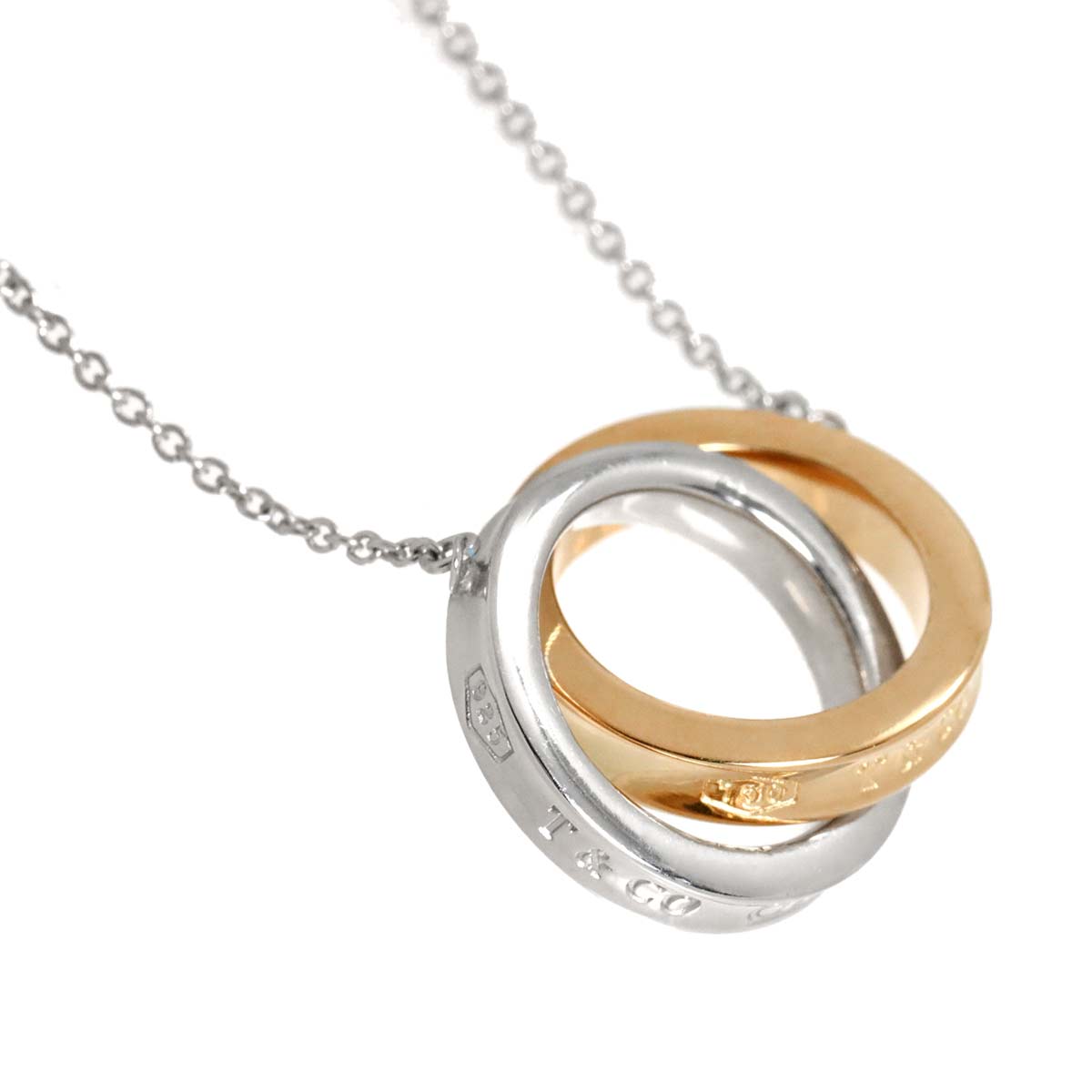 1837 Interlocking Necklace SV 18K PG 750