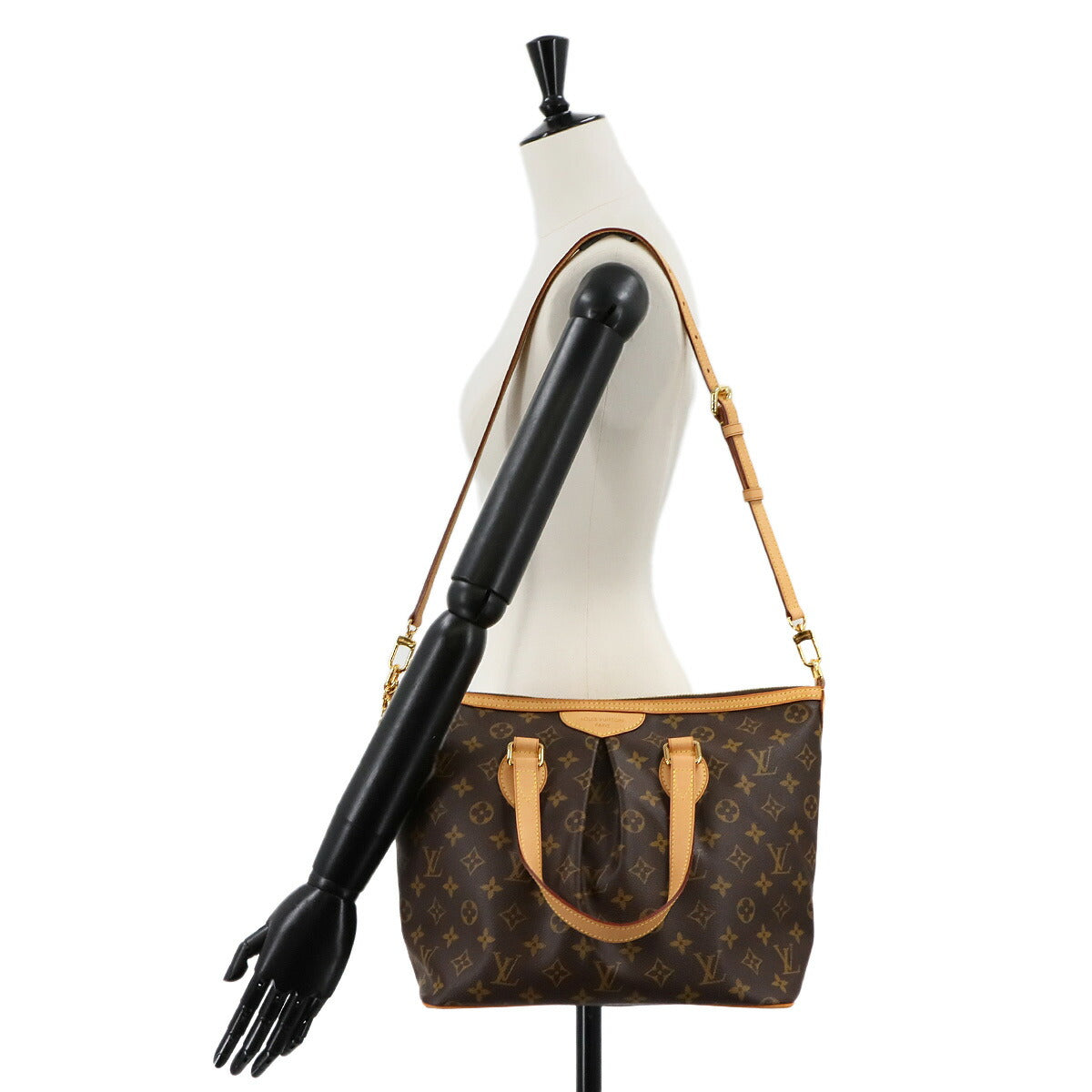 Monogram Palermo PM 2way Tote Shoulder Bag Brown M40145