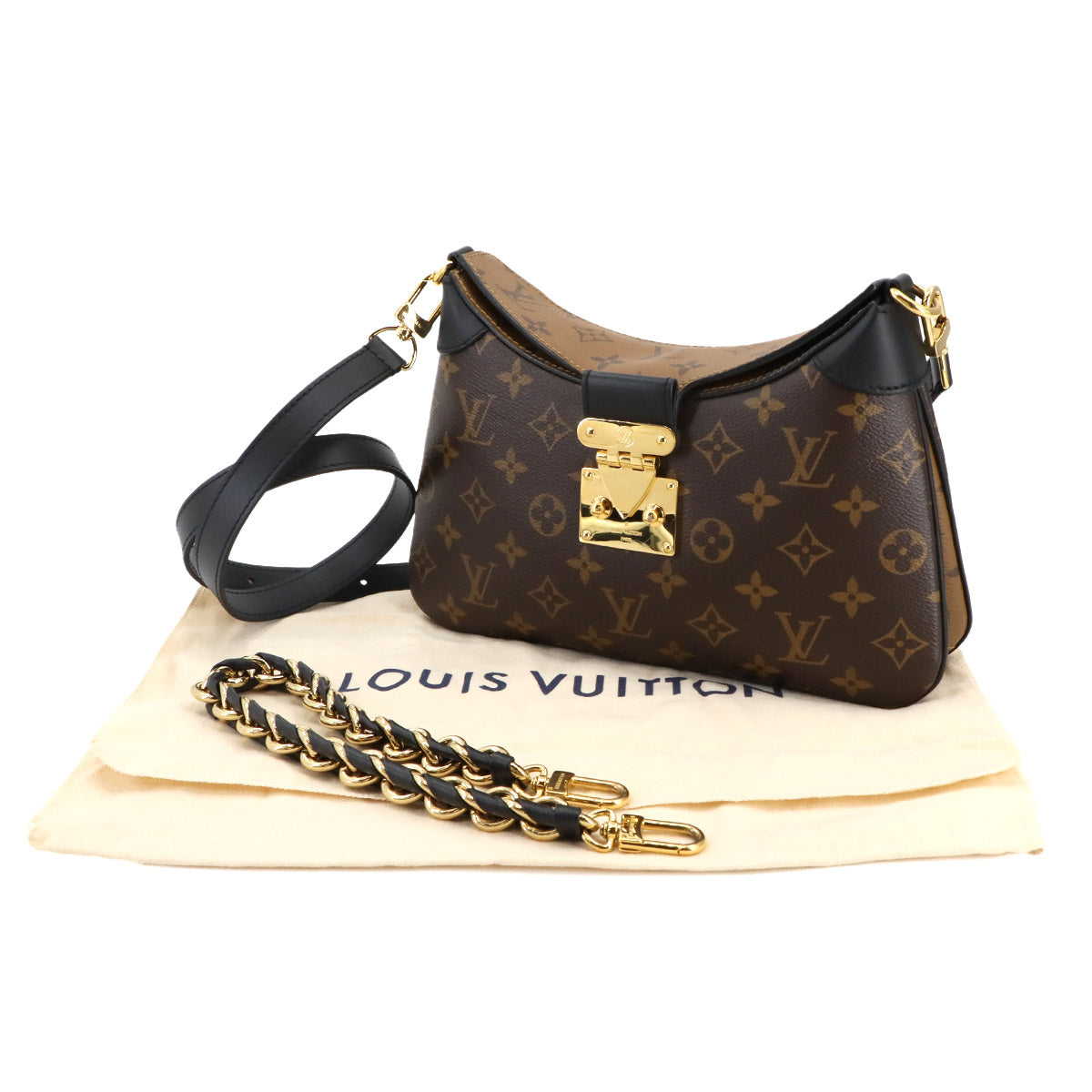 Monogram Reverse LV Twinny Shoulder Bag M46659 Brown