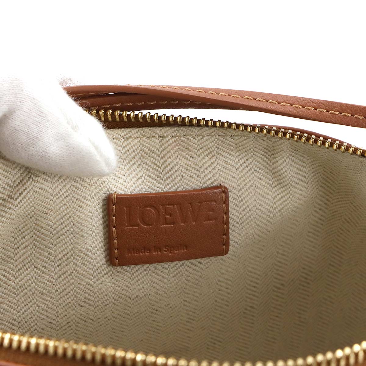 Hammock Hobo Bag Shoulder Bag Mini Leather Tan Brown A538G13X01