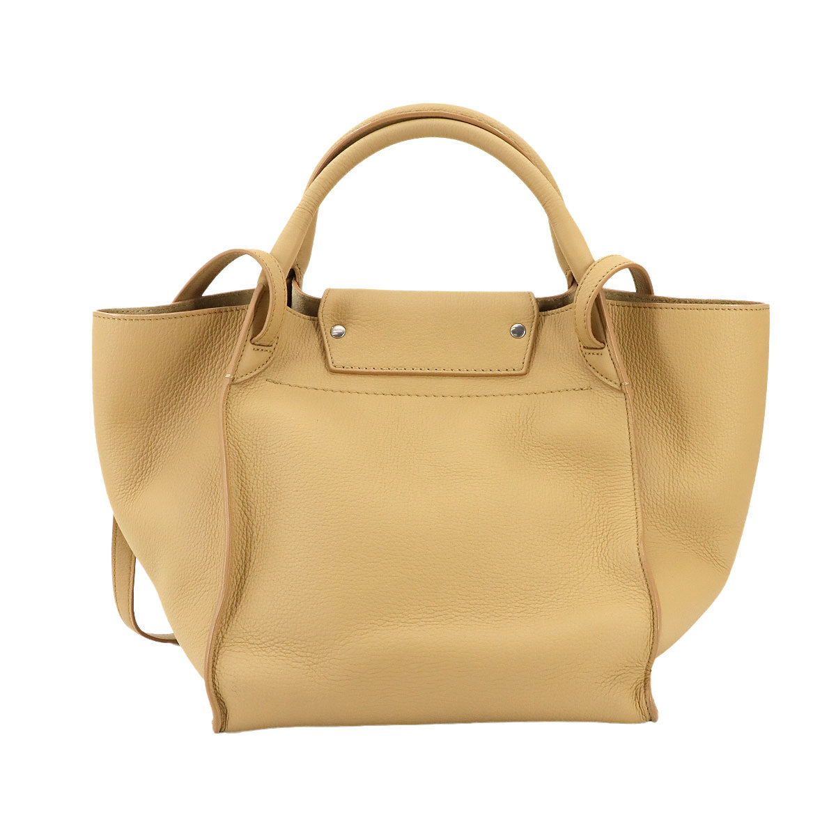 Big Bag Small With Longstrap Hand Shoulder Bag Leather Beige