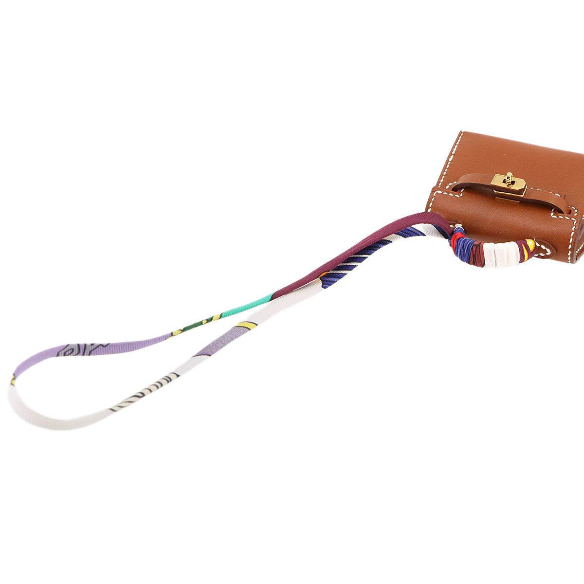 Kelly Twilly Bag Charm Veau Tadelakt Fauve