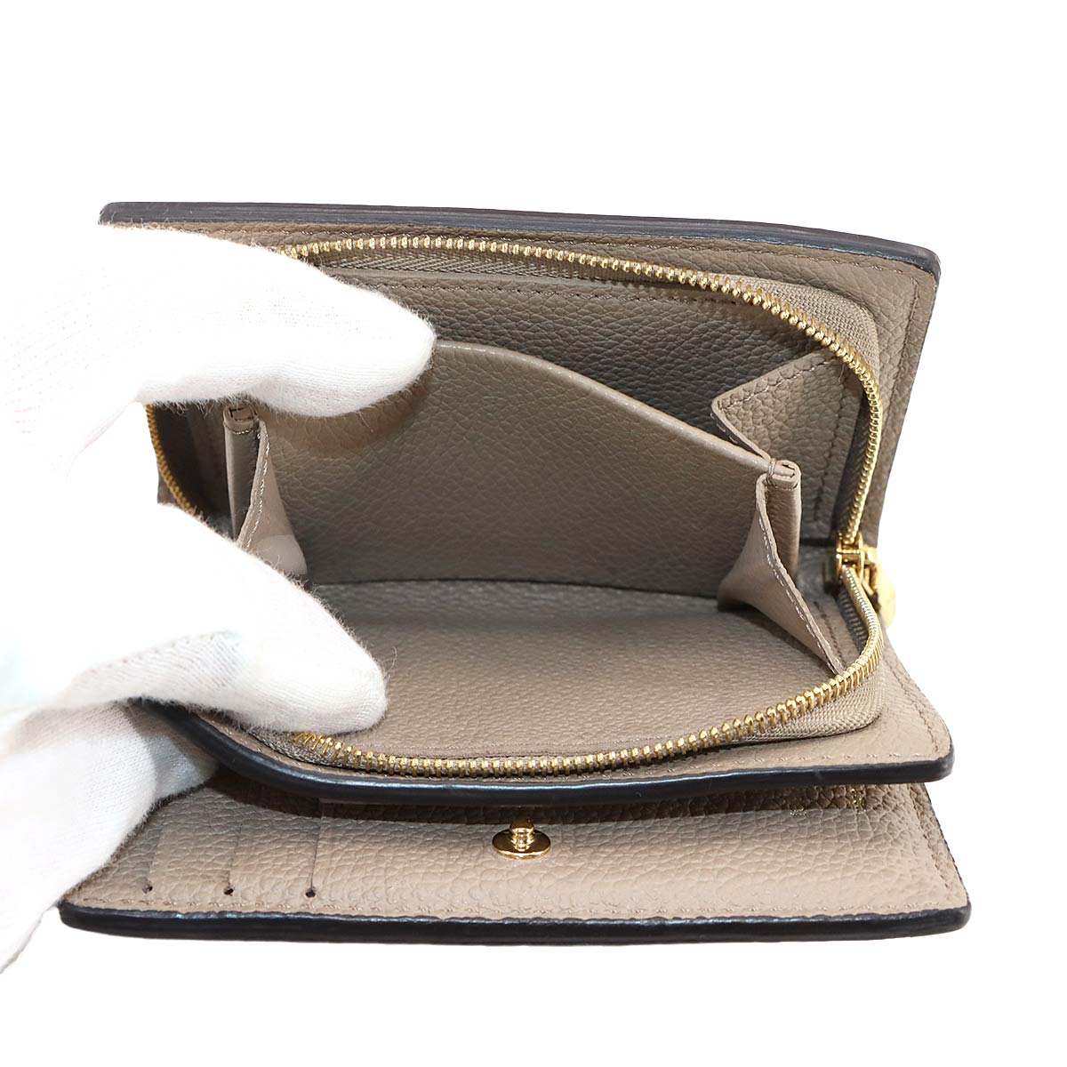 Monogram Empreinte Clea Wallet Tourterelle Creme M82370