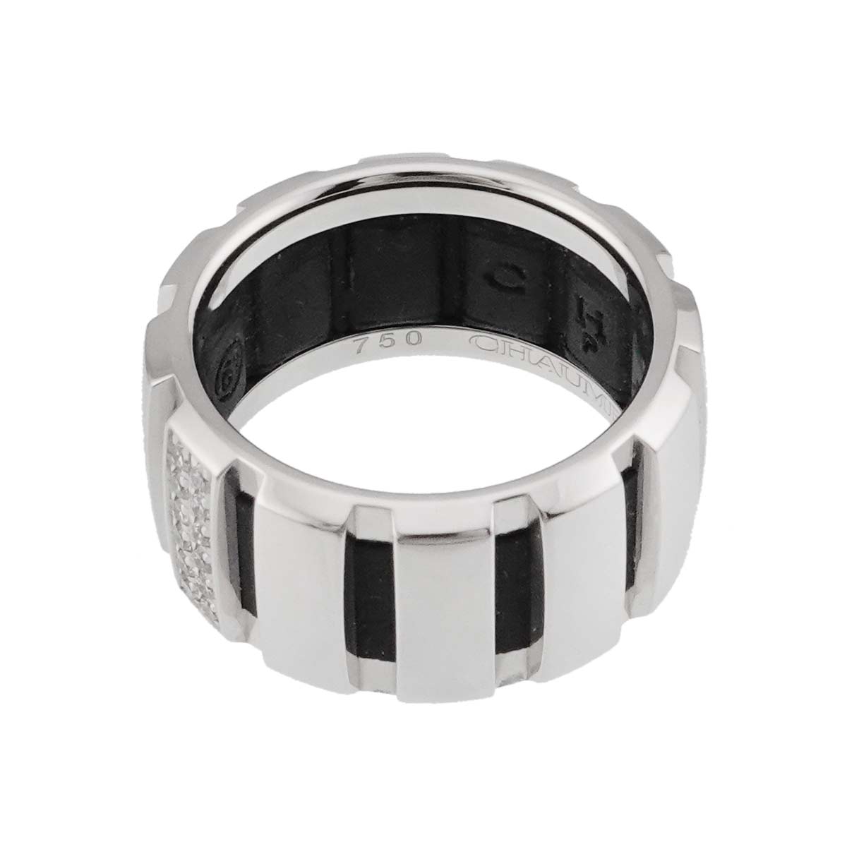 Class one Diamond Ring 18K K18 WG 750 Rubber Size51 5.25(US)