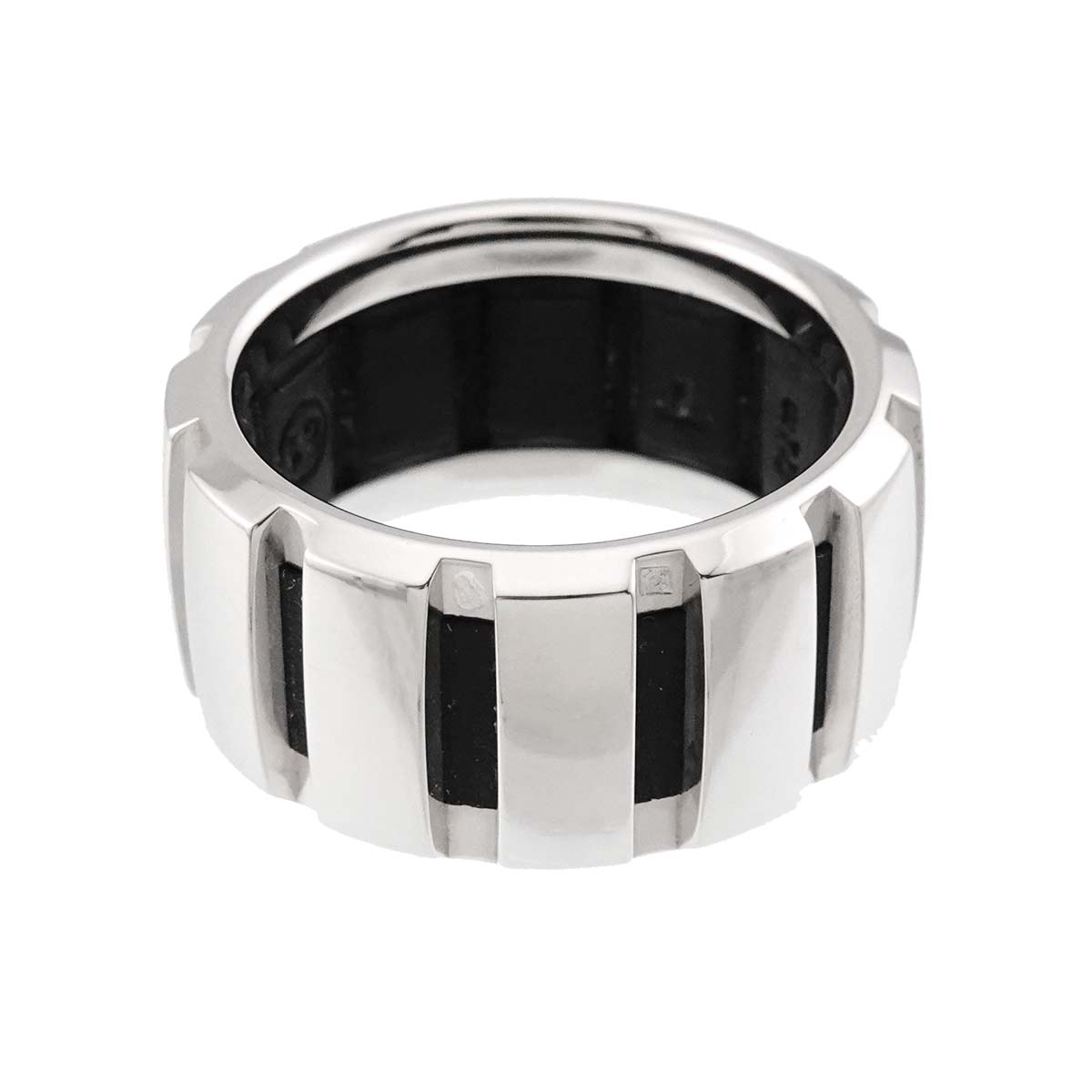 Class one Diamond Ring 18K K18 WG 750 Rubber Size51 5.25(US)