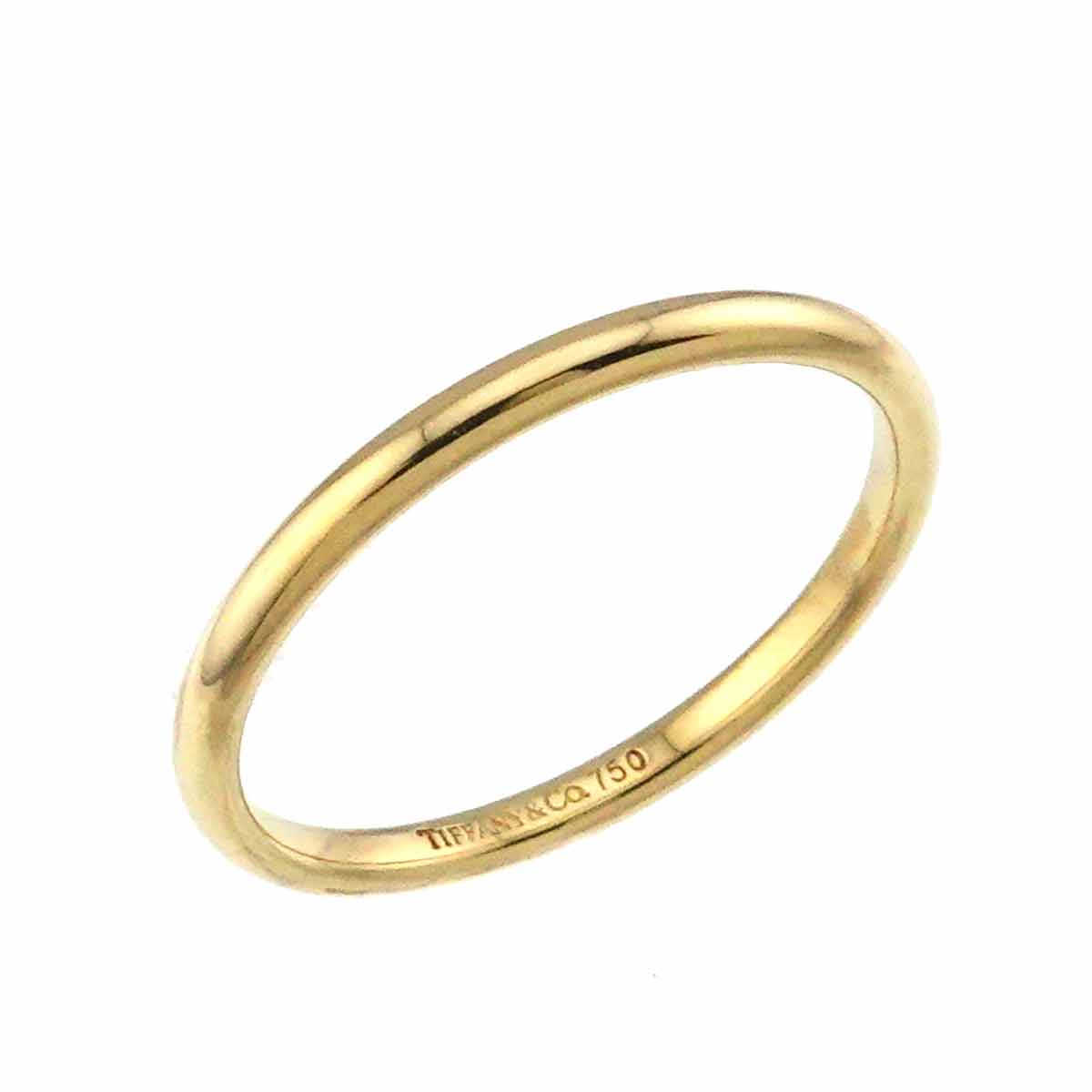 Classic Band Ring 18K Yellow Gold 750 size8.25(US)