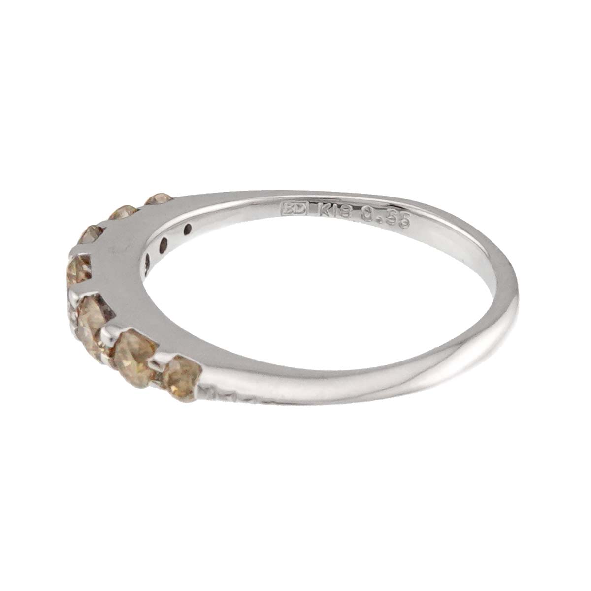 Diamond 0.55ct Ring 18K WG 750 size5.25(US)