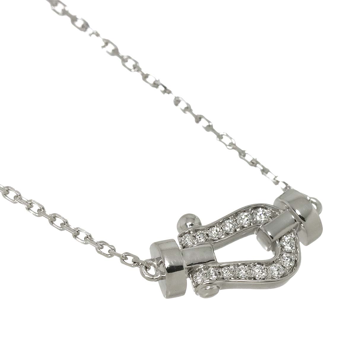 Force10 Diamond Necklace Small 18K White Gold 750