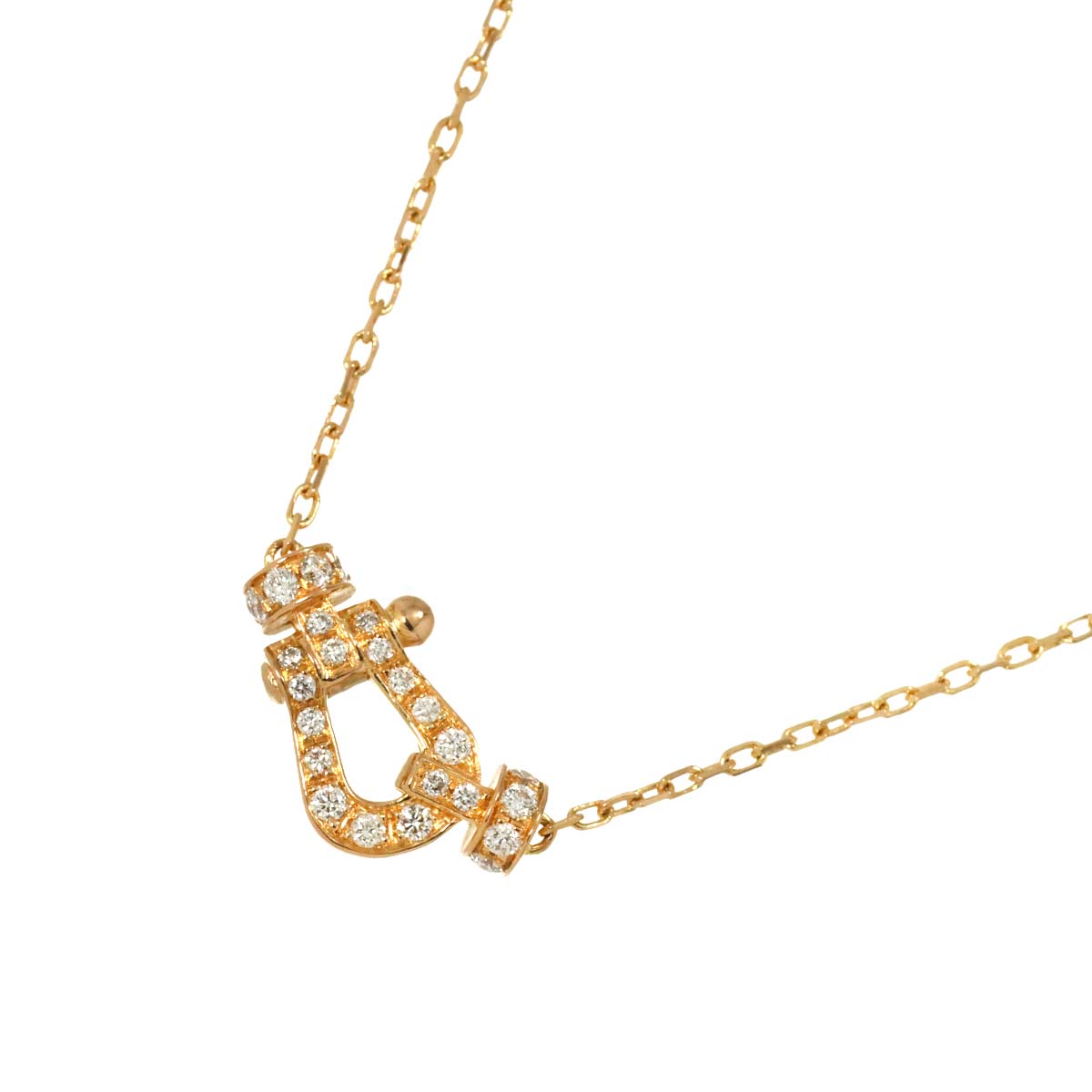Force10 Diamond Necklace Small 18K Pink Gold 750