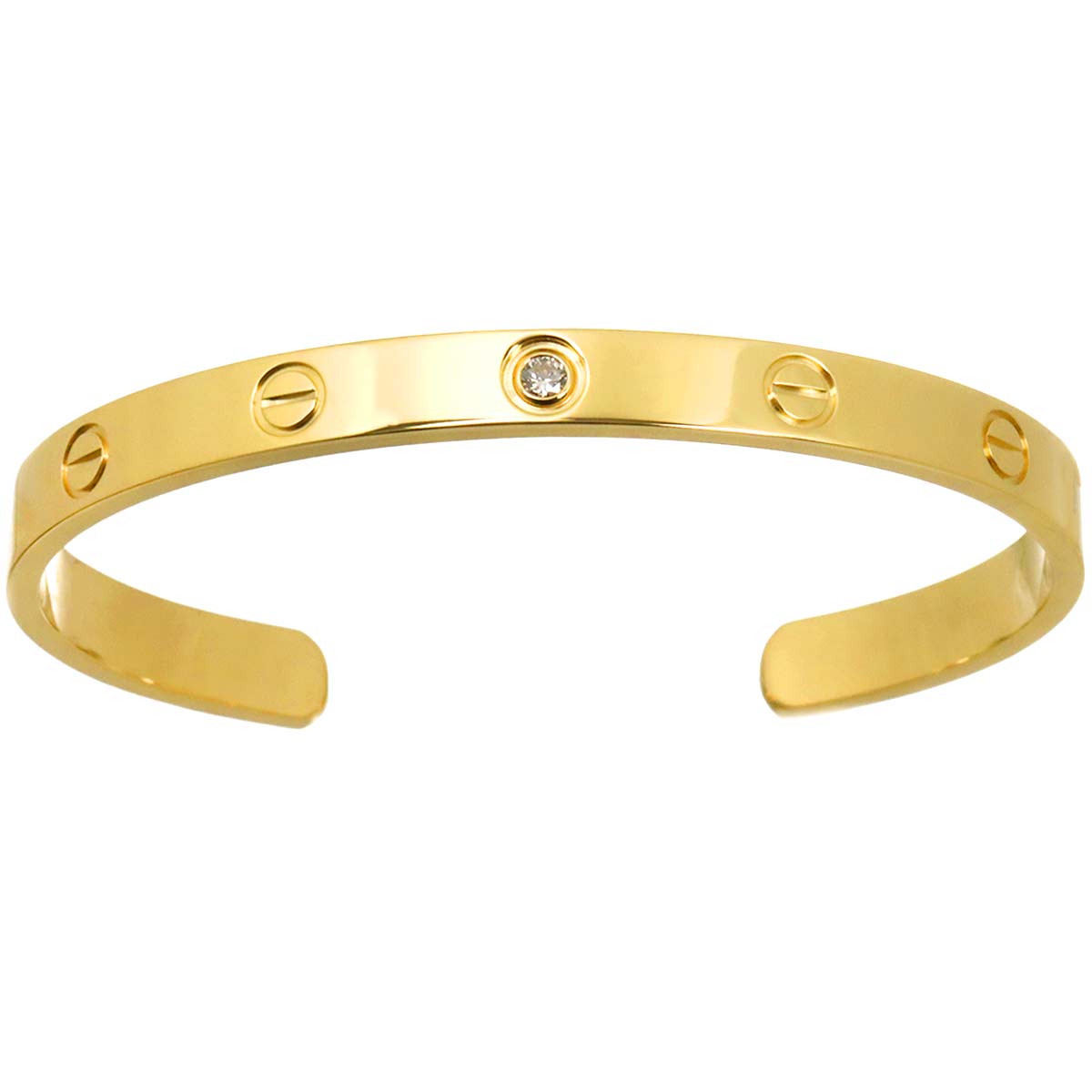 Love Bracelet Open Diamond 18K Yellow Gold 750 Size18