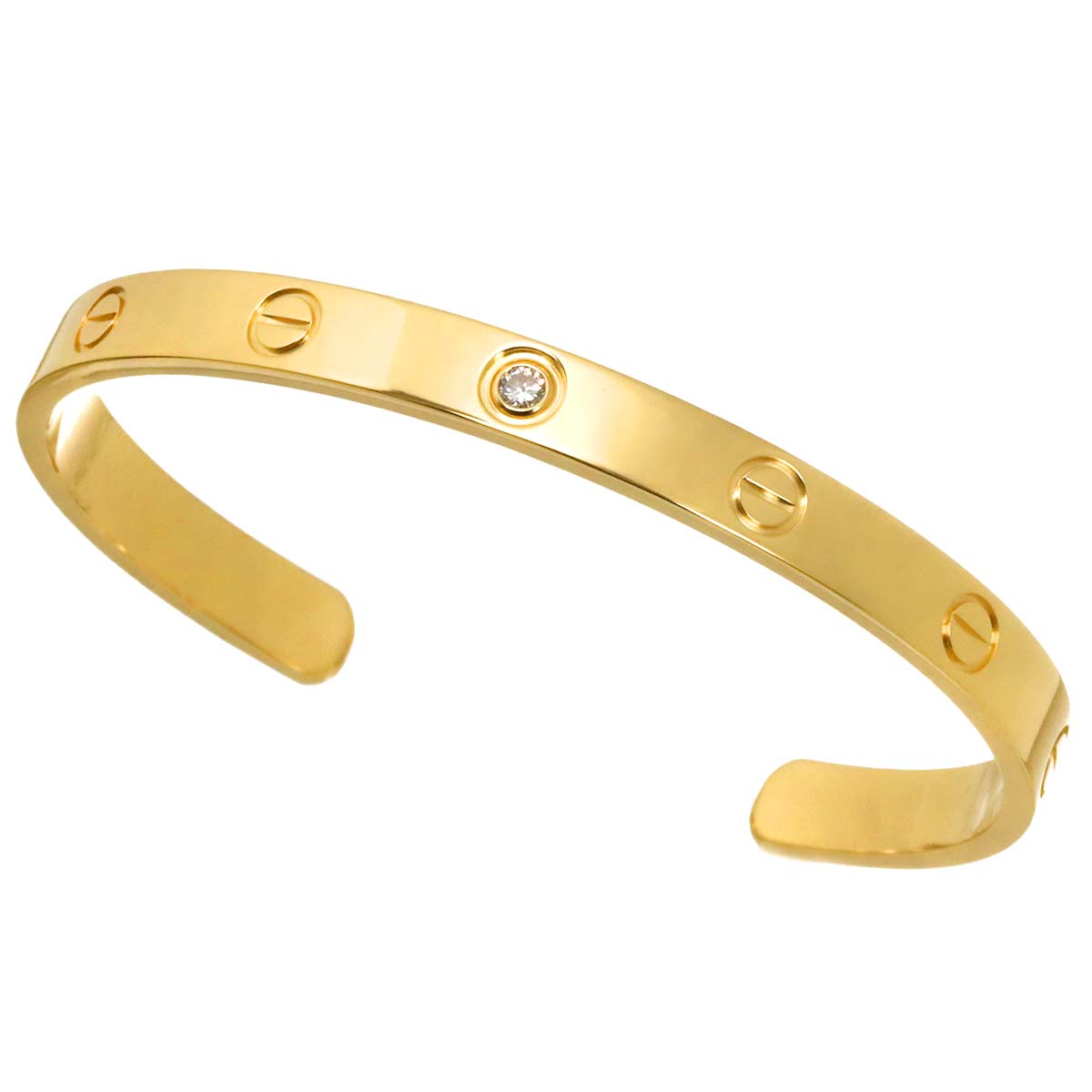 Love Bracelet Open Diamond 18K Yellow Gold 750 Size18