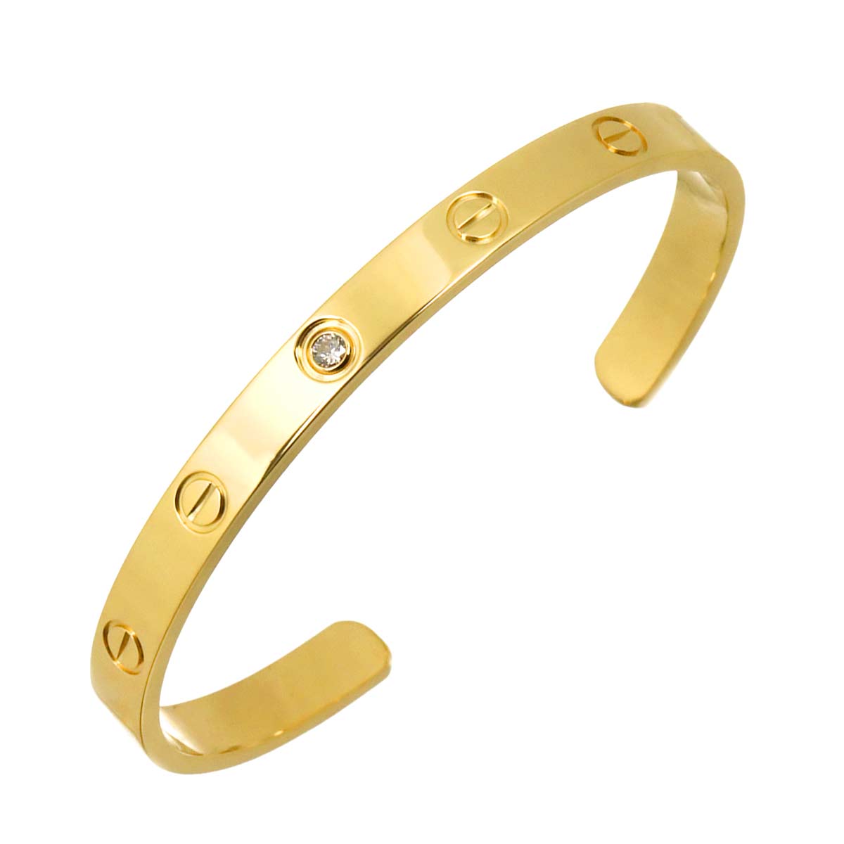 Love Bracelet Open Diamond 18K Yellow Gold 750 Size18