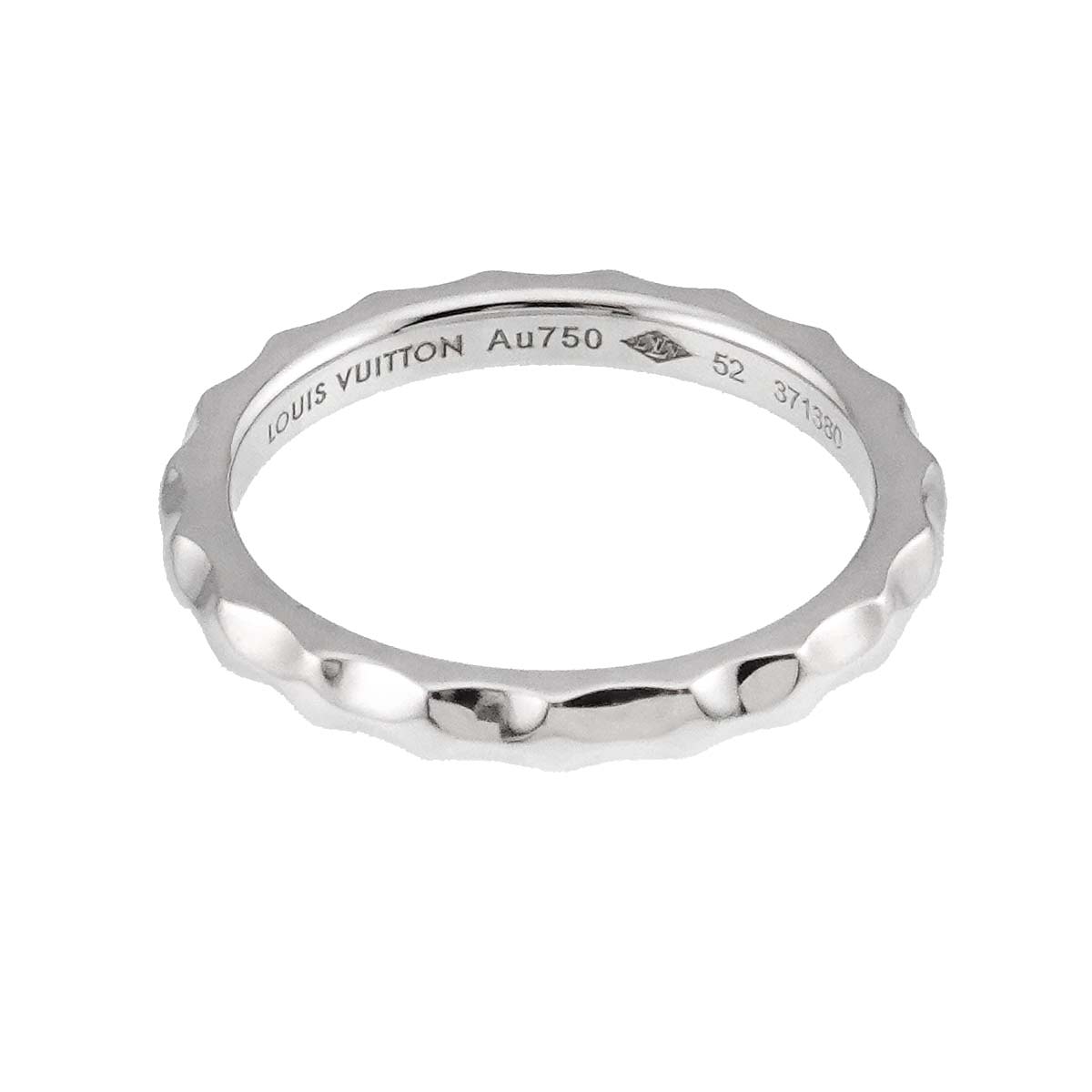 Alliance Monogram Ring 18K WG 750 size52 6(US)