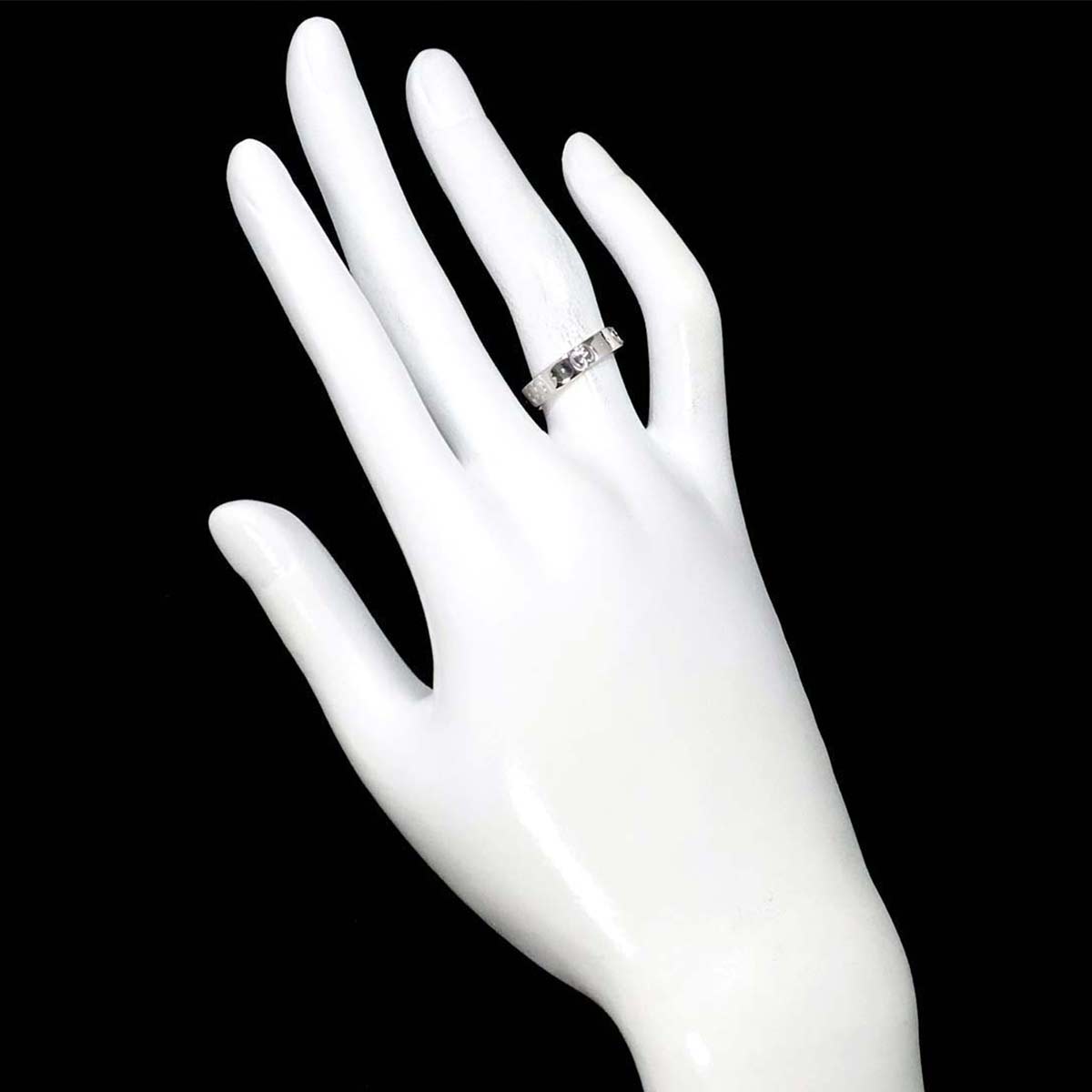 GUCCI Icon Ring 18K WG White Gold 750 Size11 5.25-5.5(US)