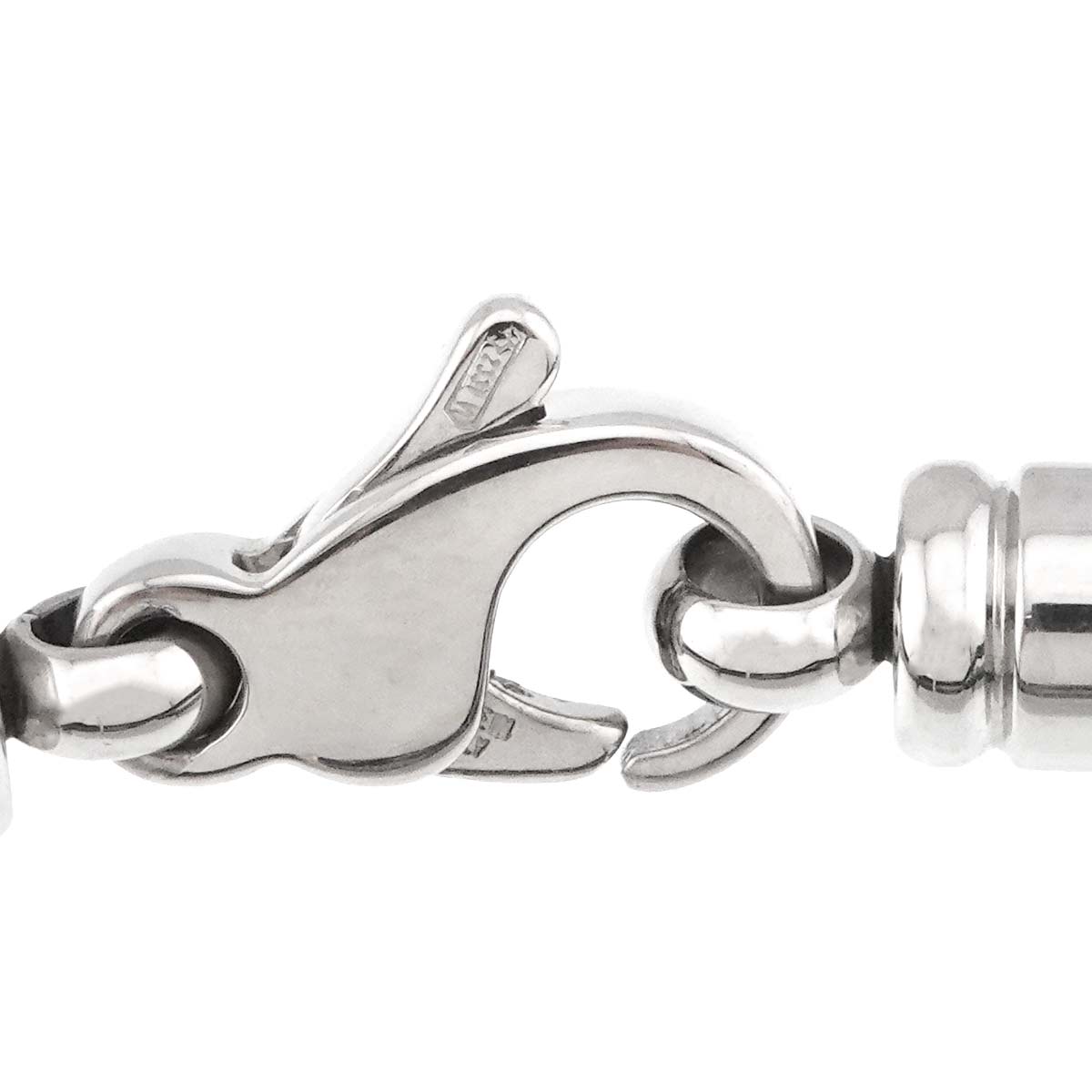 Double Logo Onyx Necklace 18K YG 750 SS