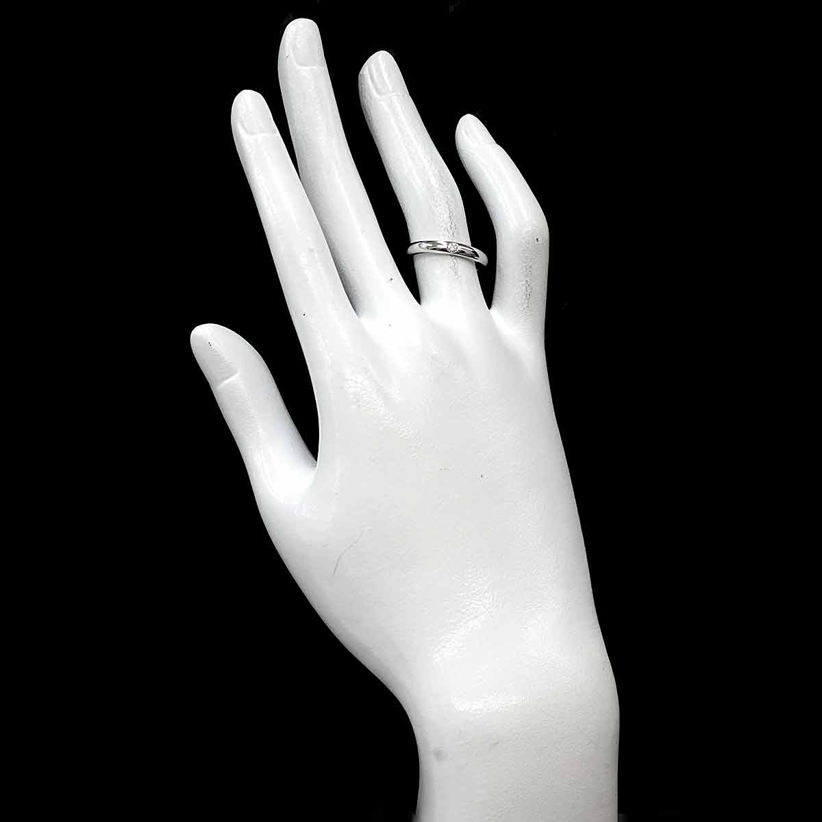 Diamond Ring Pt Platinum size5.75-6(US)