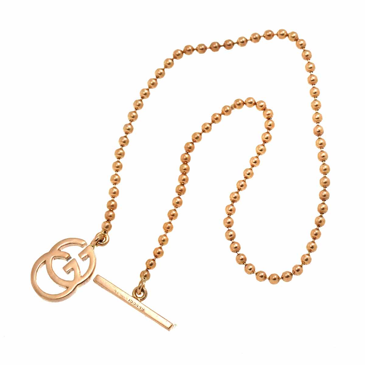 Double G Logo Bracelet 18K Pink Gold 750 size17