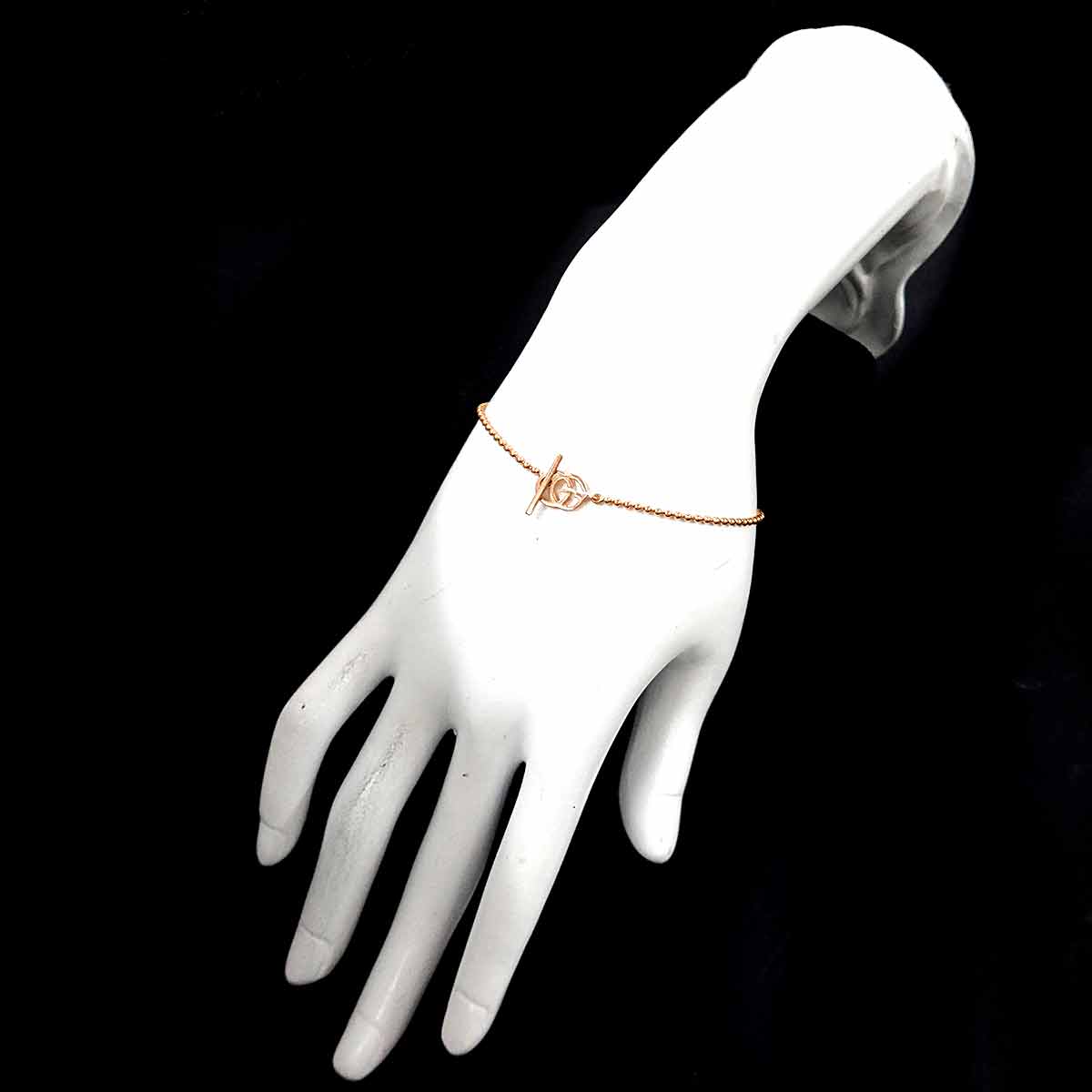 Double G Logo Bracelet 18K Pink Gold 750 size17