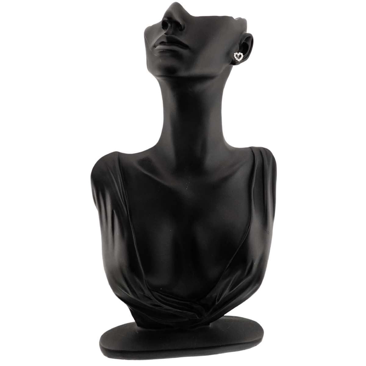 Heart Diamond Earrings Pierced Pt