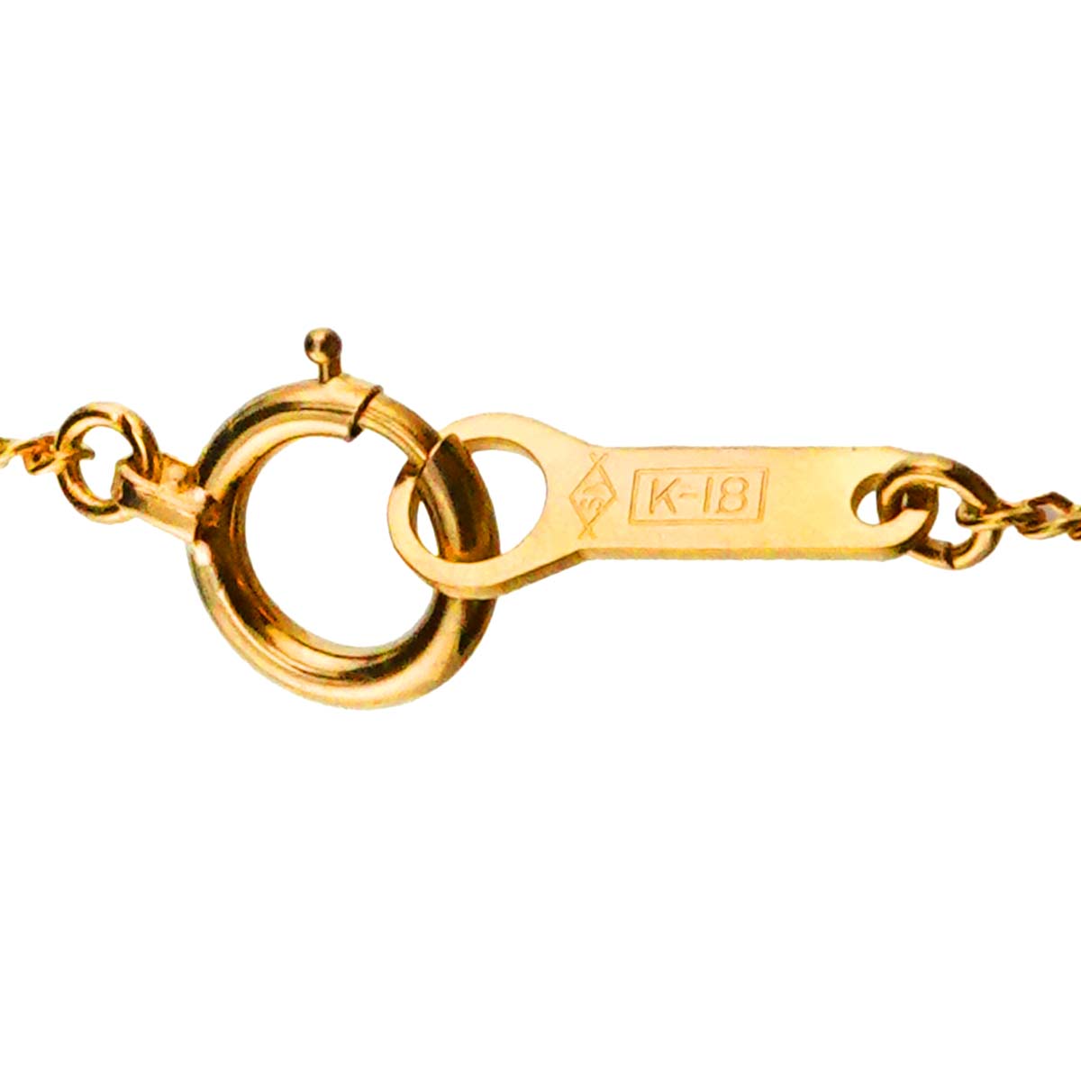 Chain Necklace 18K K18 YG Yellow Gold 750