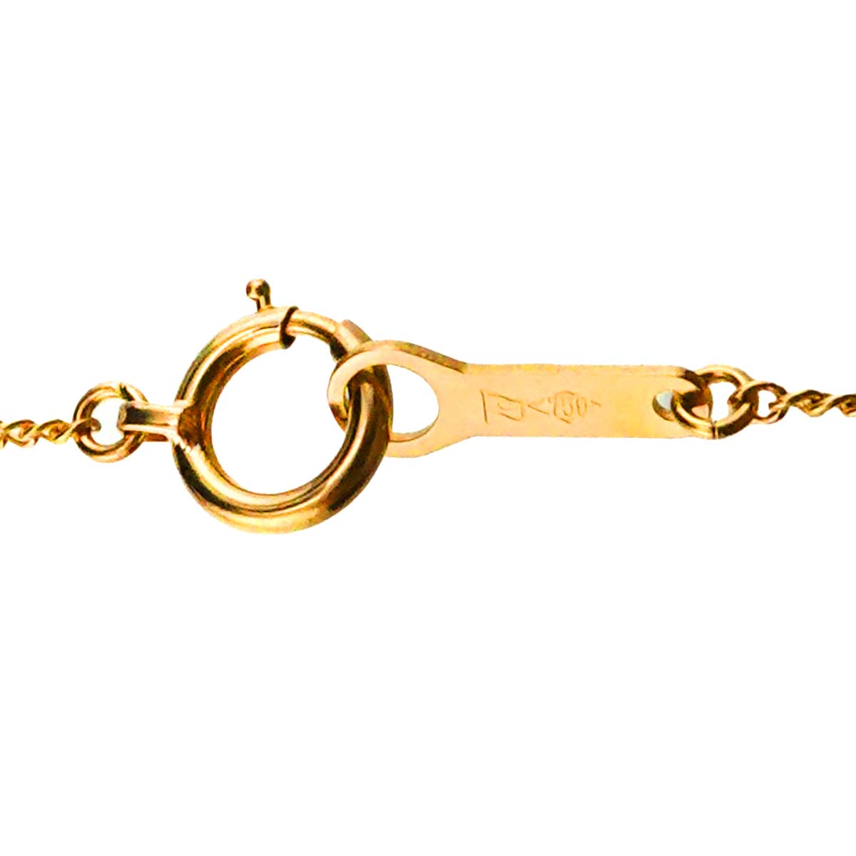 Chain Necklace 18K K18 YG Yellow Gold 750