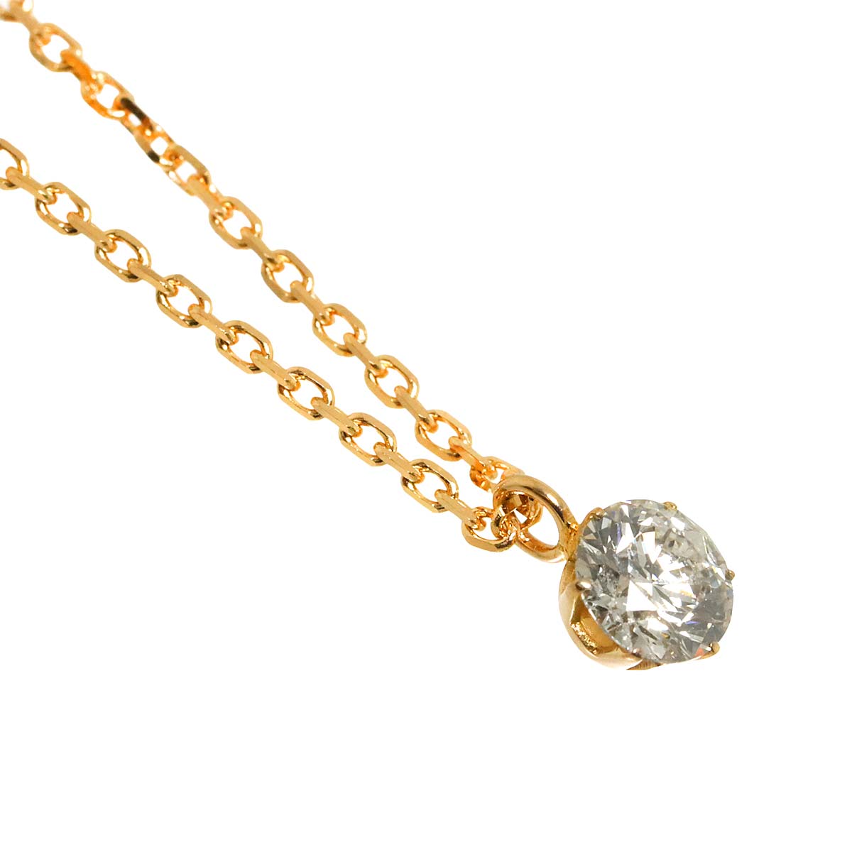 Diamond 0.362ct Necklace 18K Pink Gold 750