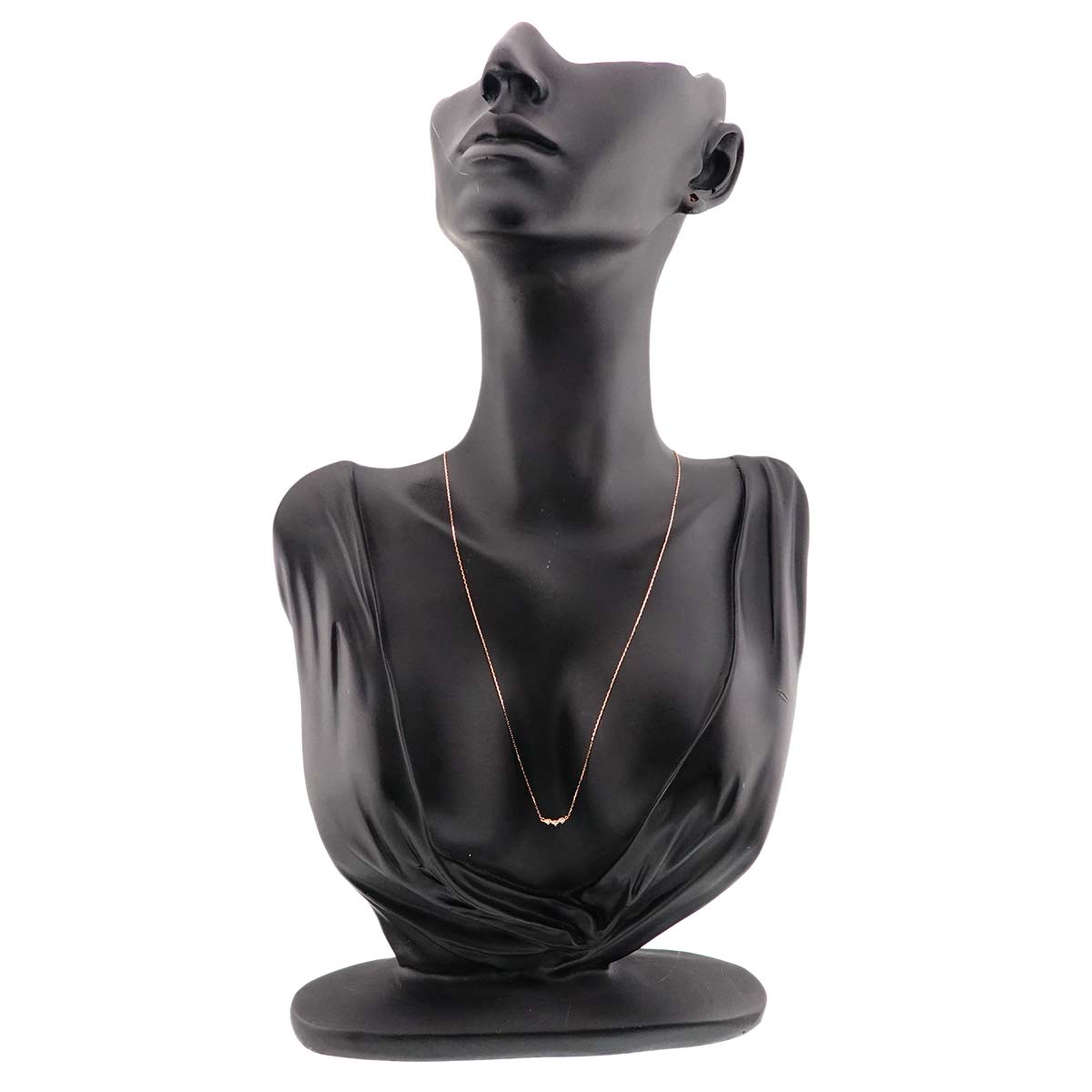 Diamond Necklace 18K K18 PG Pink Gold 750