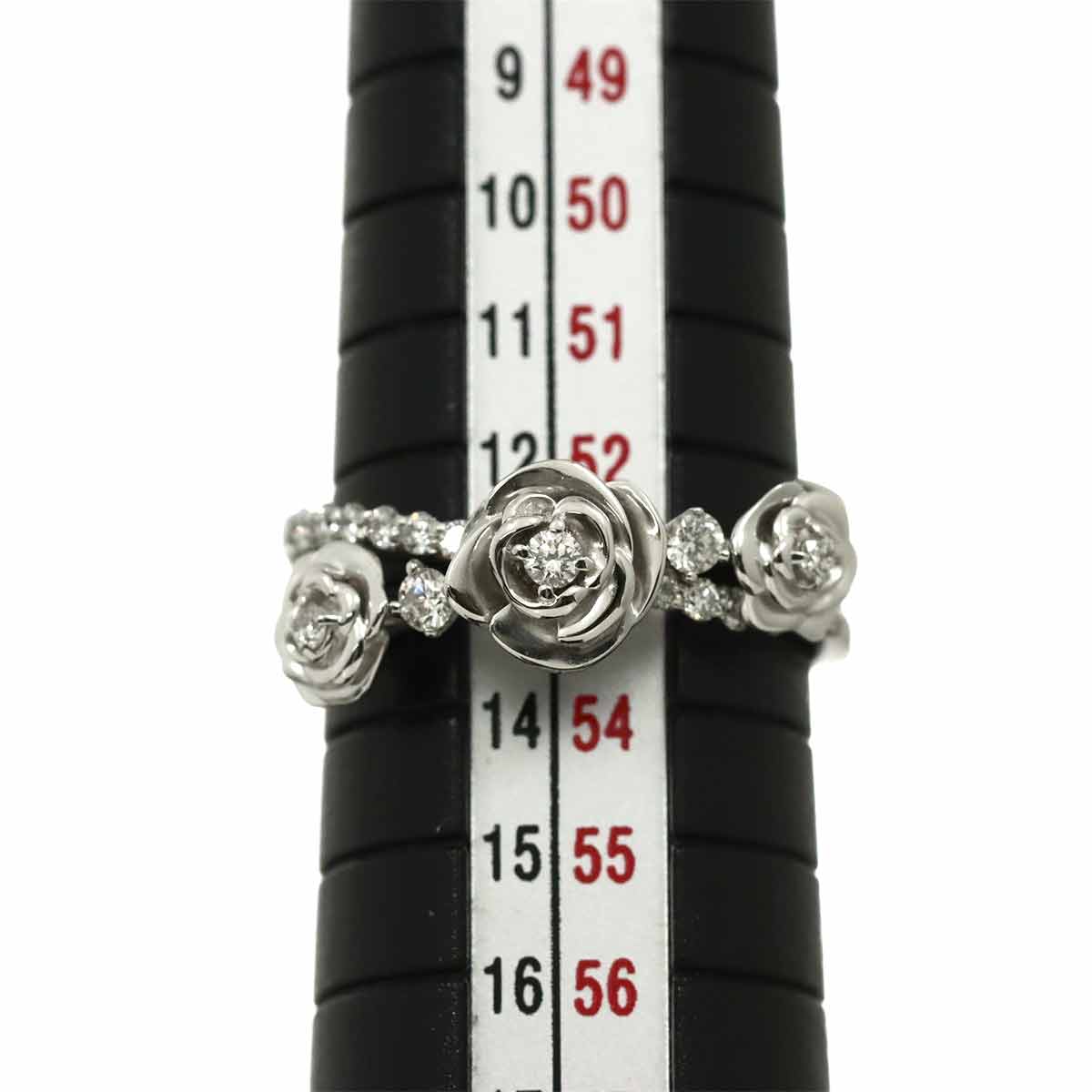 Diamond 0.30ct Ring 18K K18 WG White Gold size6.25-6.5(US)