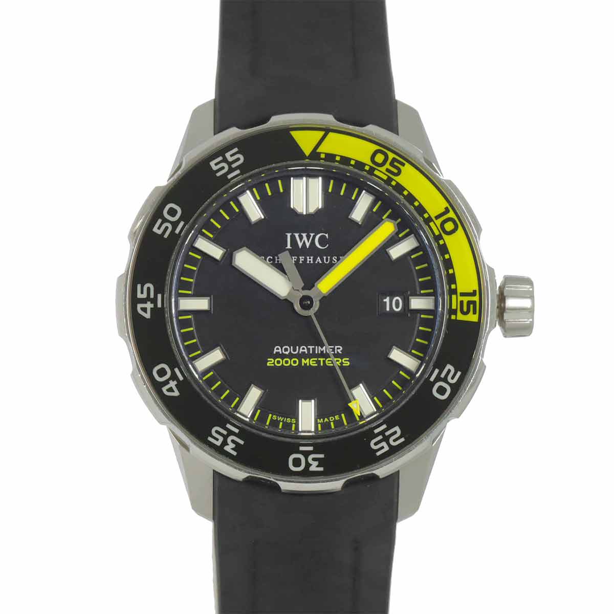 Aqua Timer 2000 IW356802 Automatic Date Black Dial Mens Watch