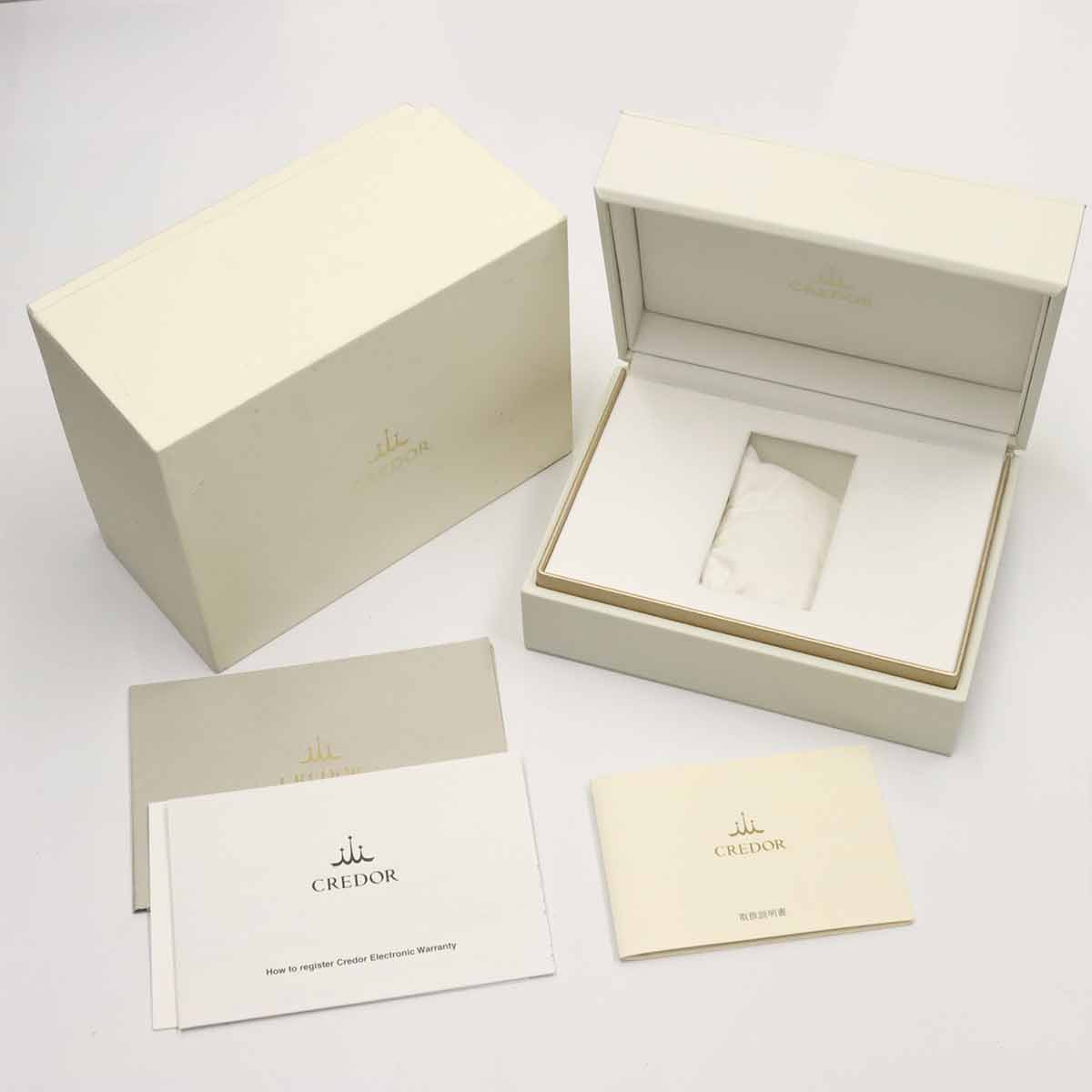 SEIKO CREDOR Linearcus GCAR063 Quartz Blue Dial Mens Watch