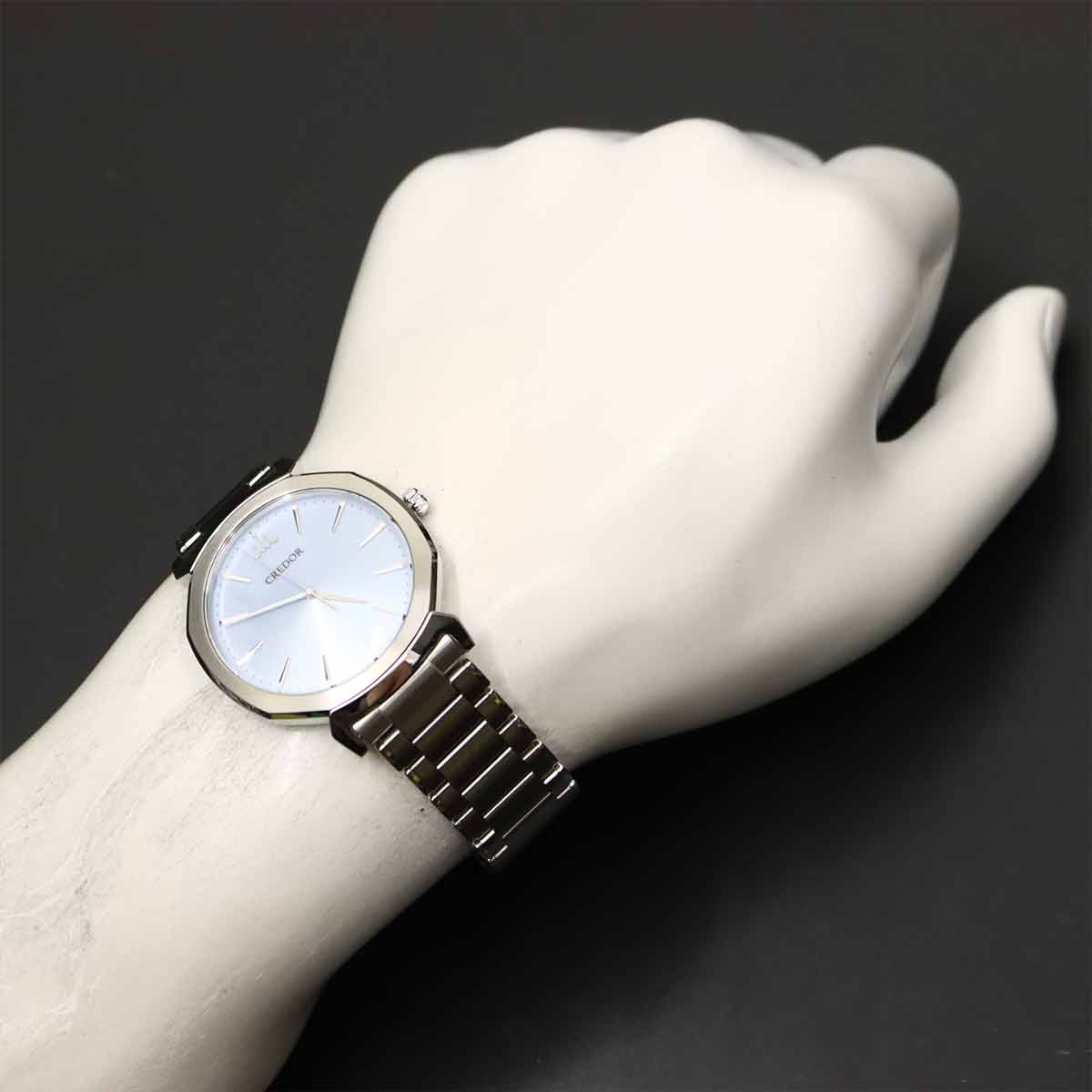 SEIKO CREDOR Linearcus GCAR063 Quartz Blue Dial Mens Watch