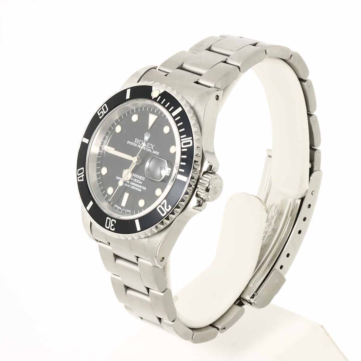 Submariner Date 16610 Serial W Automatic Black Dial Mens Watch