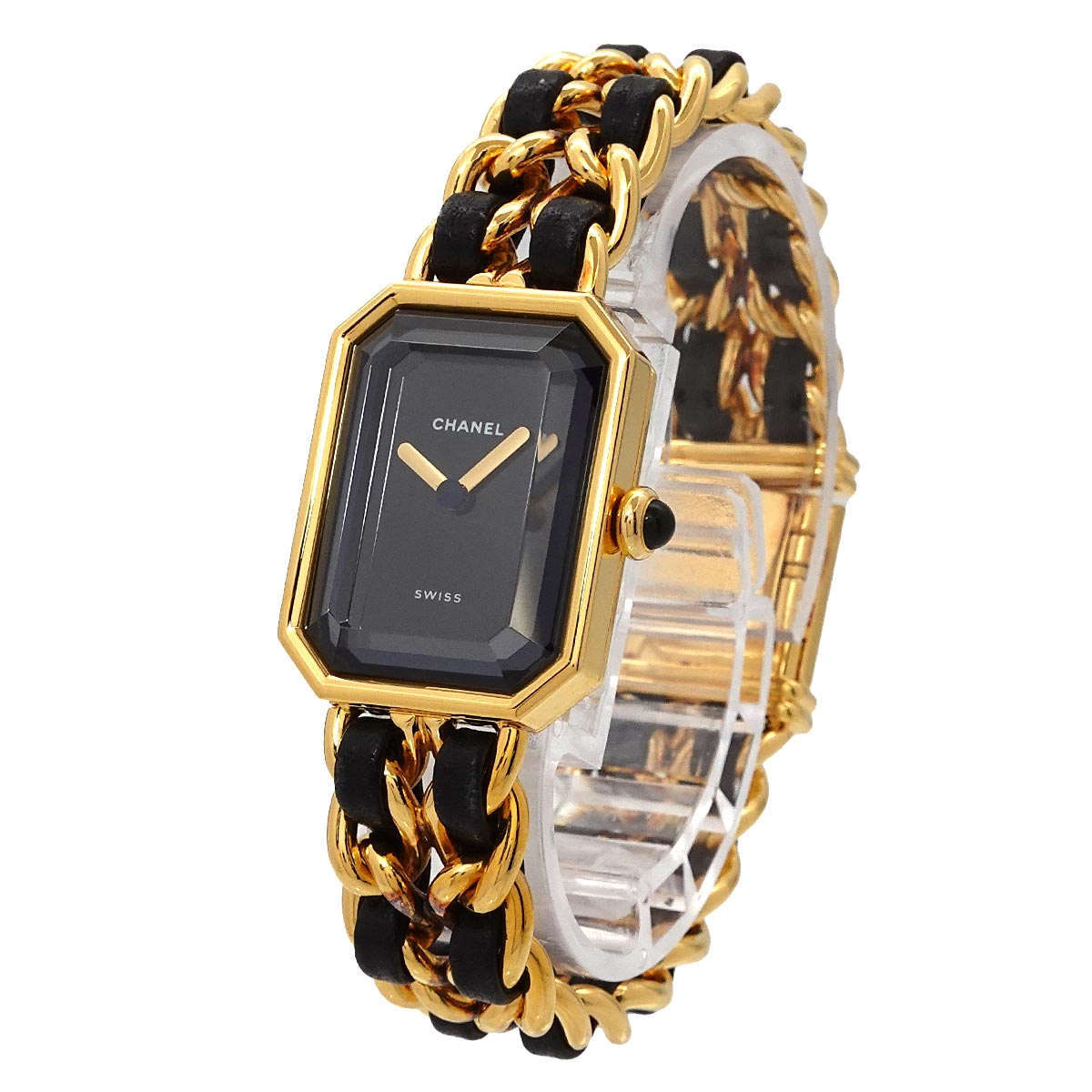 Premiere Size M H0001 Vintage Quartz Black Dial Ladies Watch