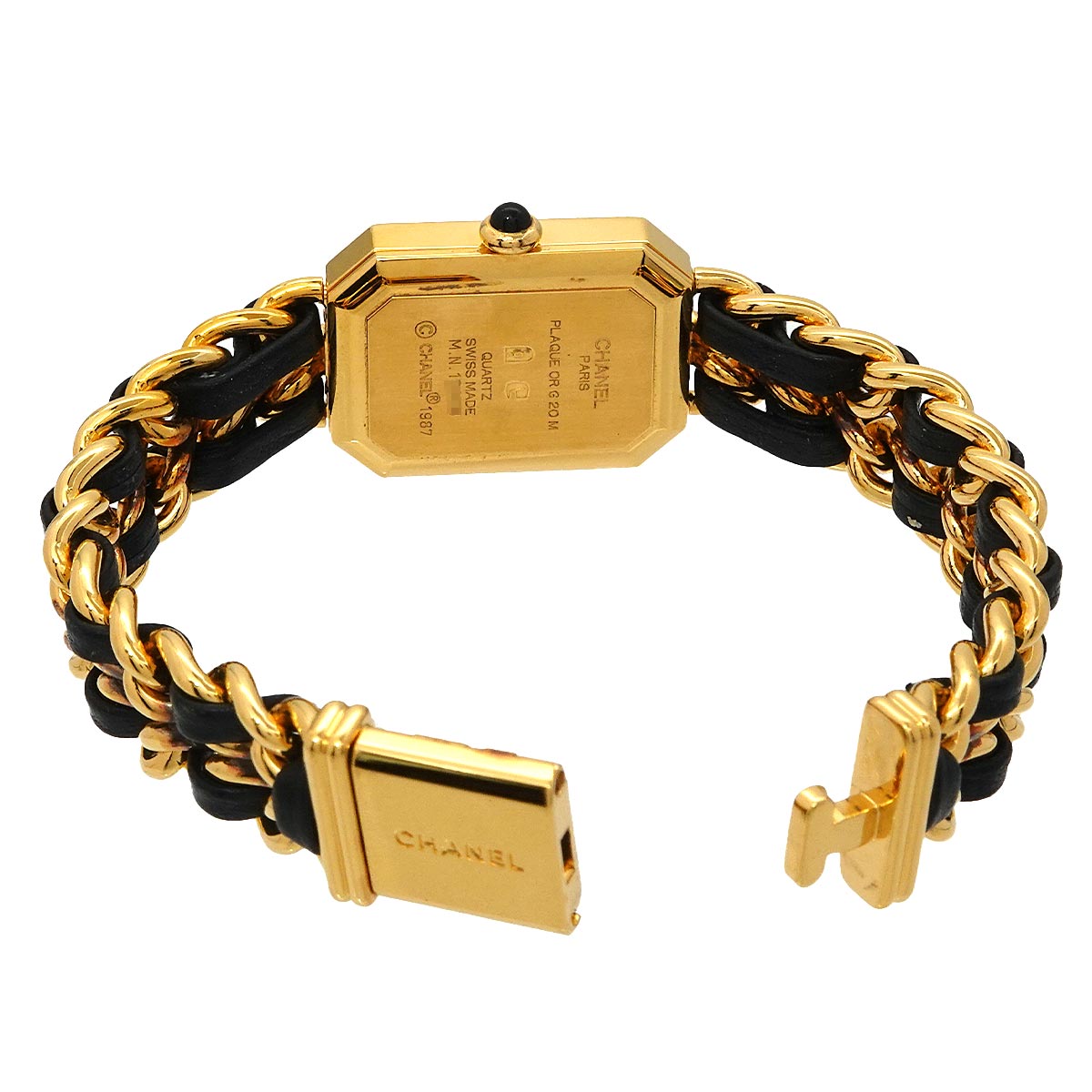 Premiere Size M H0001 Vintage Quartz Black Dial Ladies Watch