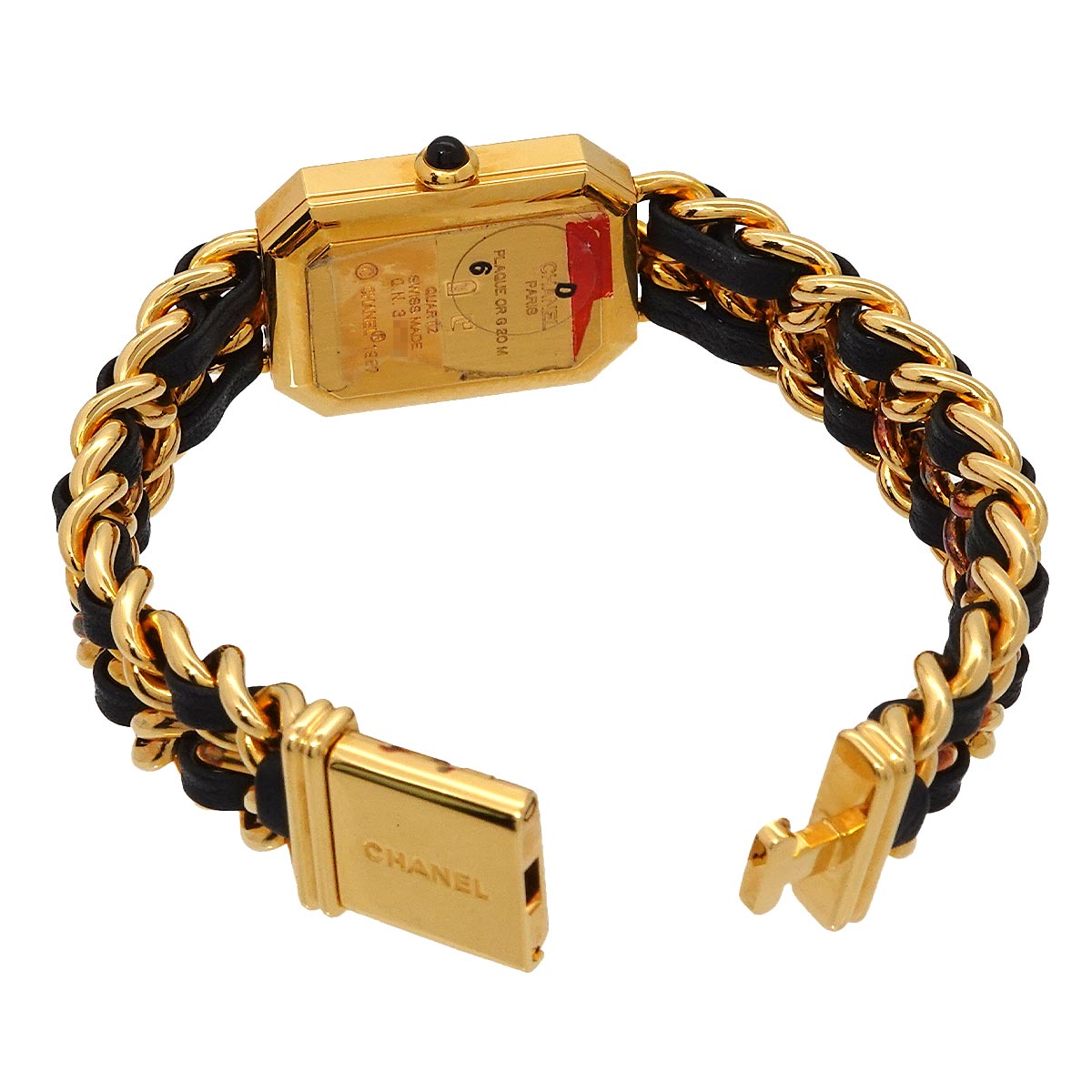 Premiere Size L H0001 Vintage Quartz Black Dial Ladies Watch