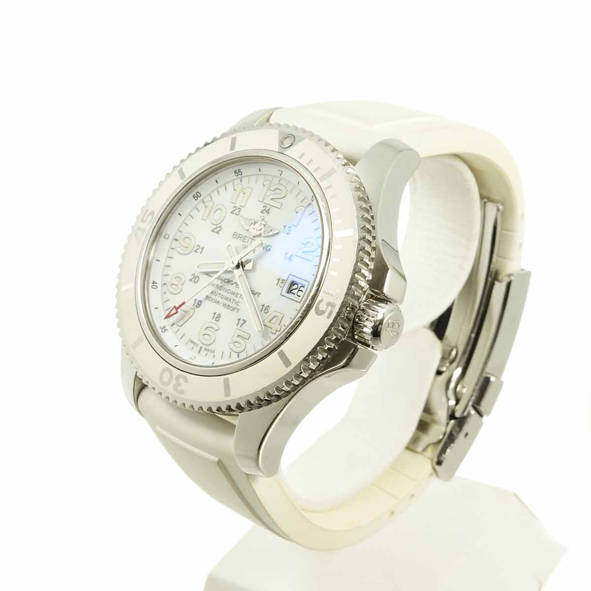 Super Ocean II 42mm A17365 White Dial Automatic Mens Watch