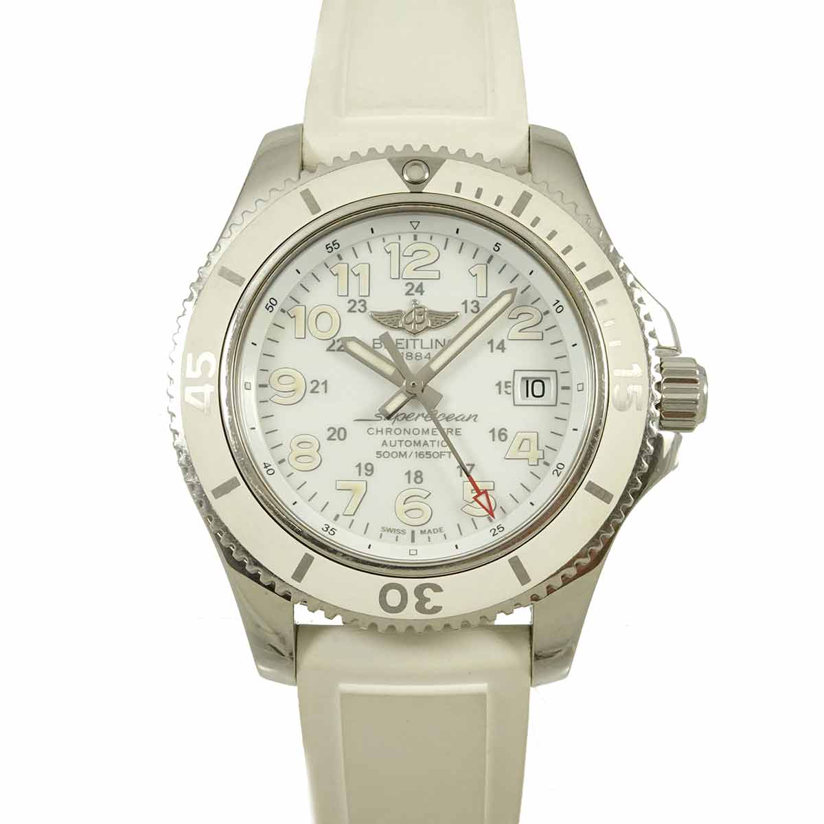 Super Ocean II 42mm A17365 White Dial Automatic Mens Watch