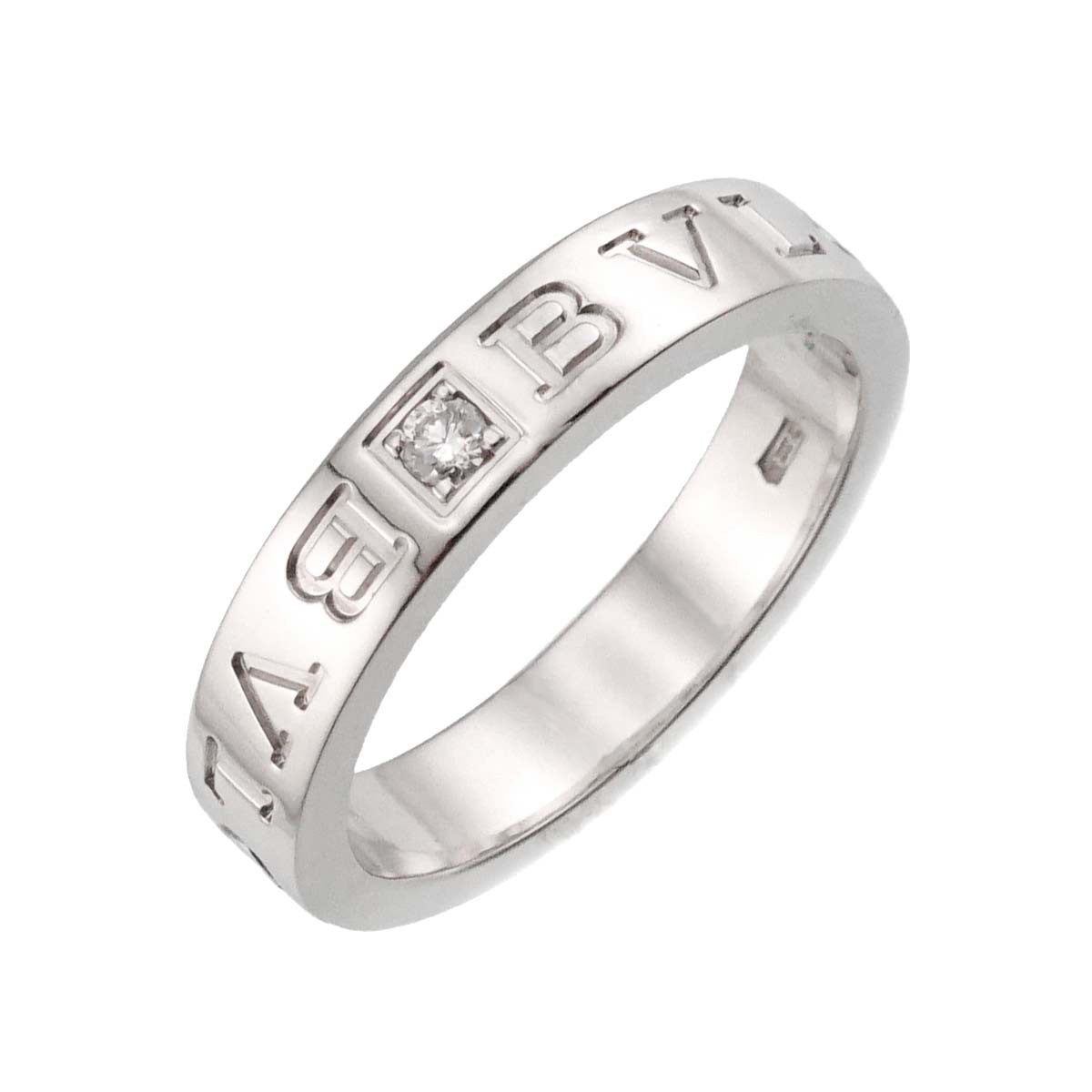 B-ZERO1 Diamond Ring 18K WG 750 size6.75-7.25(US)