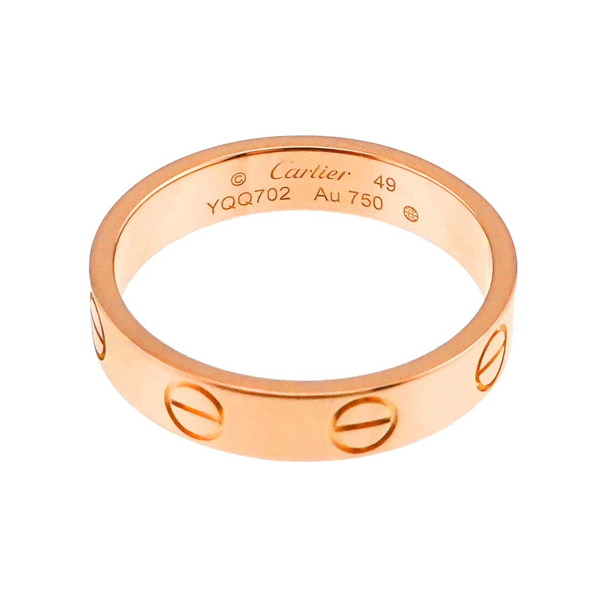 Cartier Mini Love Ring 18K Pink Gold 750 size49 4.75-5(US)