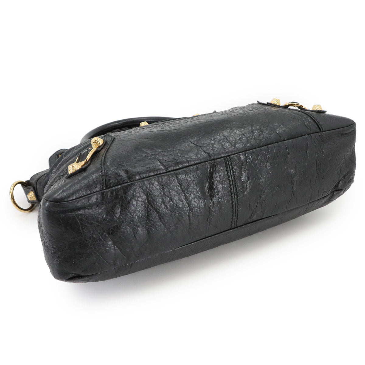 The Giant Town Hand Shoulder Bag Leather Black 285434